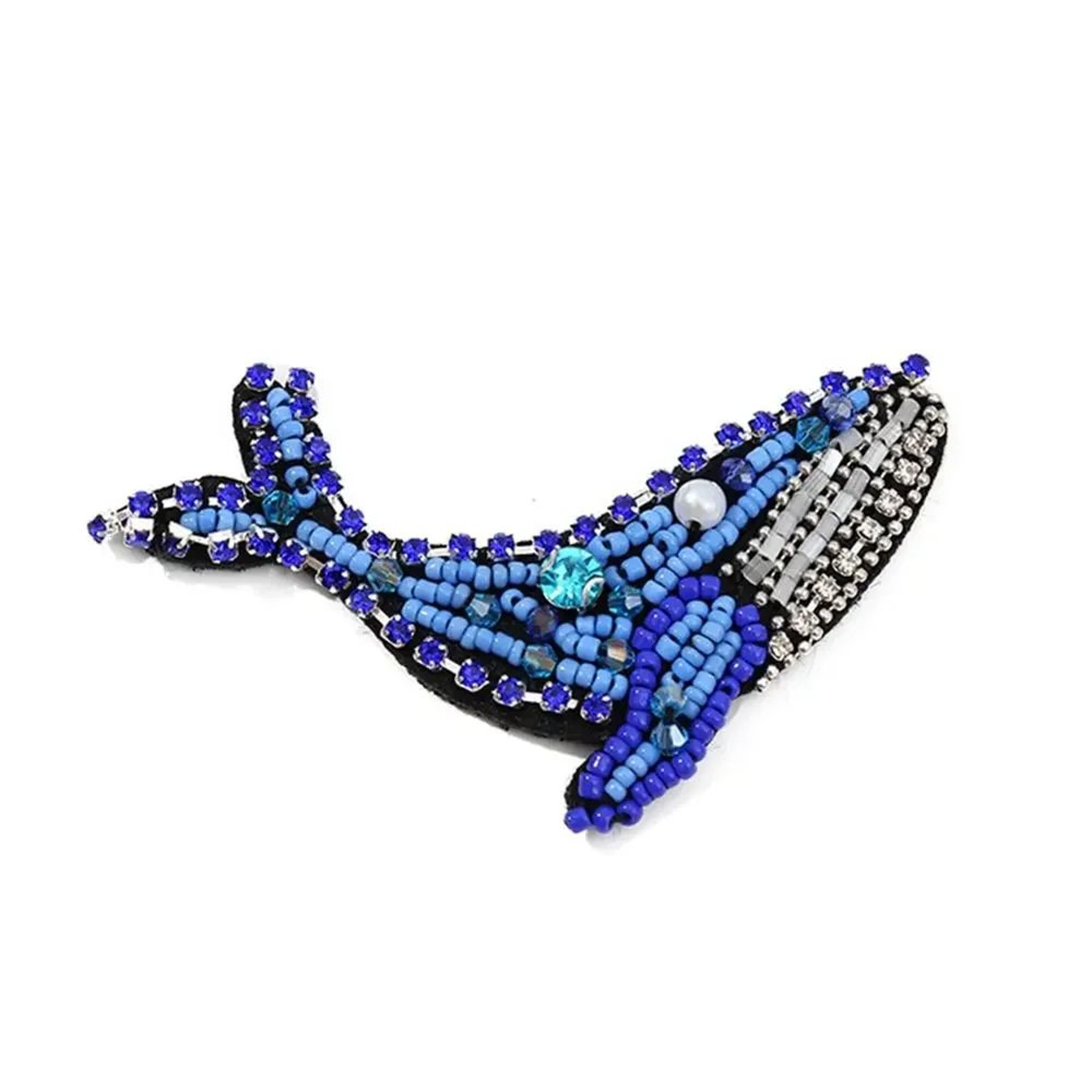 3D Marine Animal Beaded SewOn Patches  Handmade Rhinestone Appliques For DIY Clothing Bags  Crafts 3