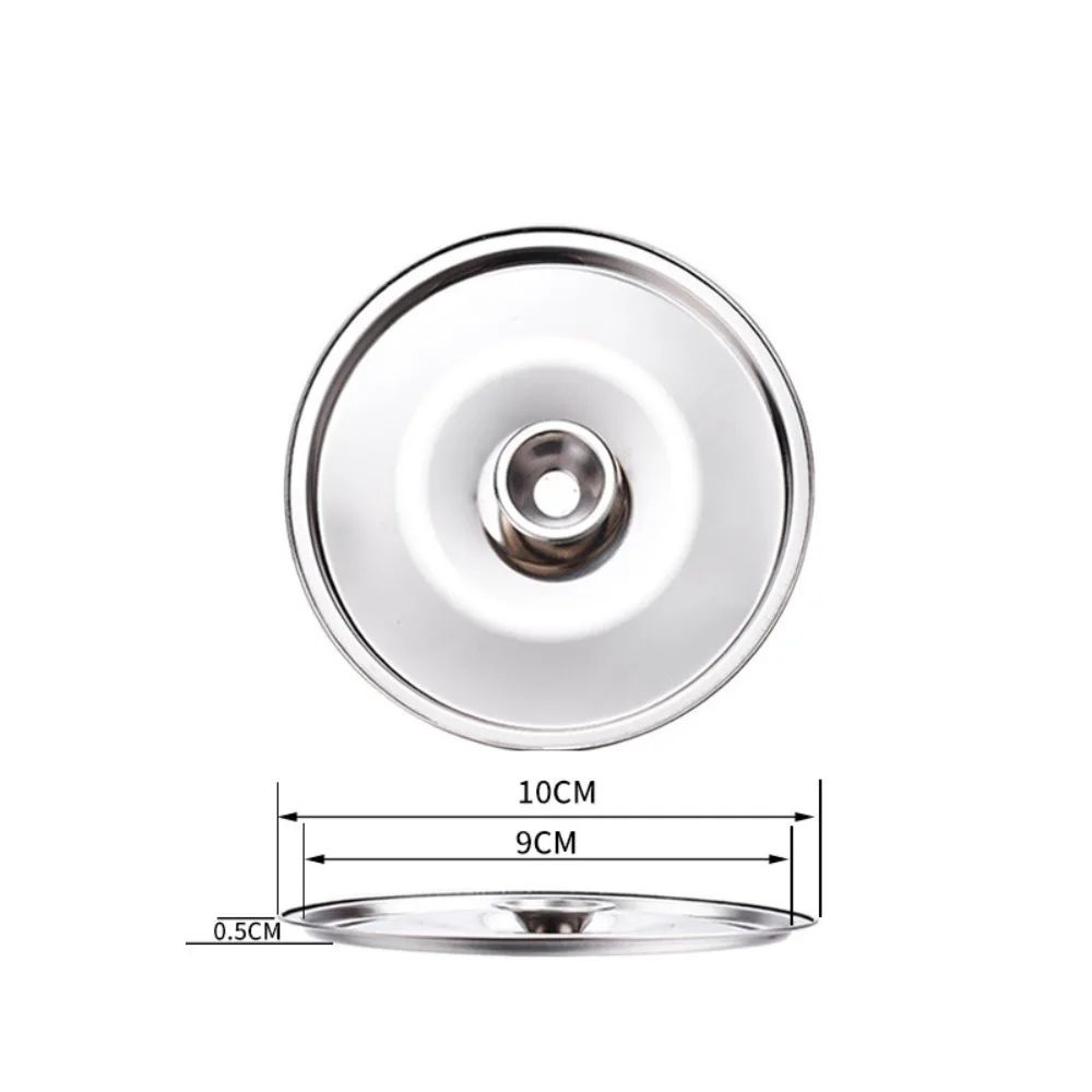 Universal Stainless Steel Pot Lid  Round Saucepan Replacement Cover With HeatResistant Handle 6