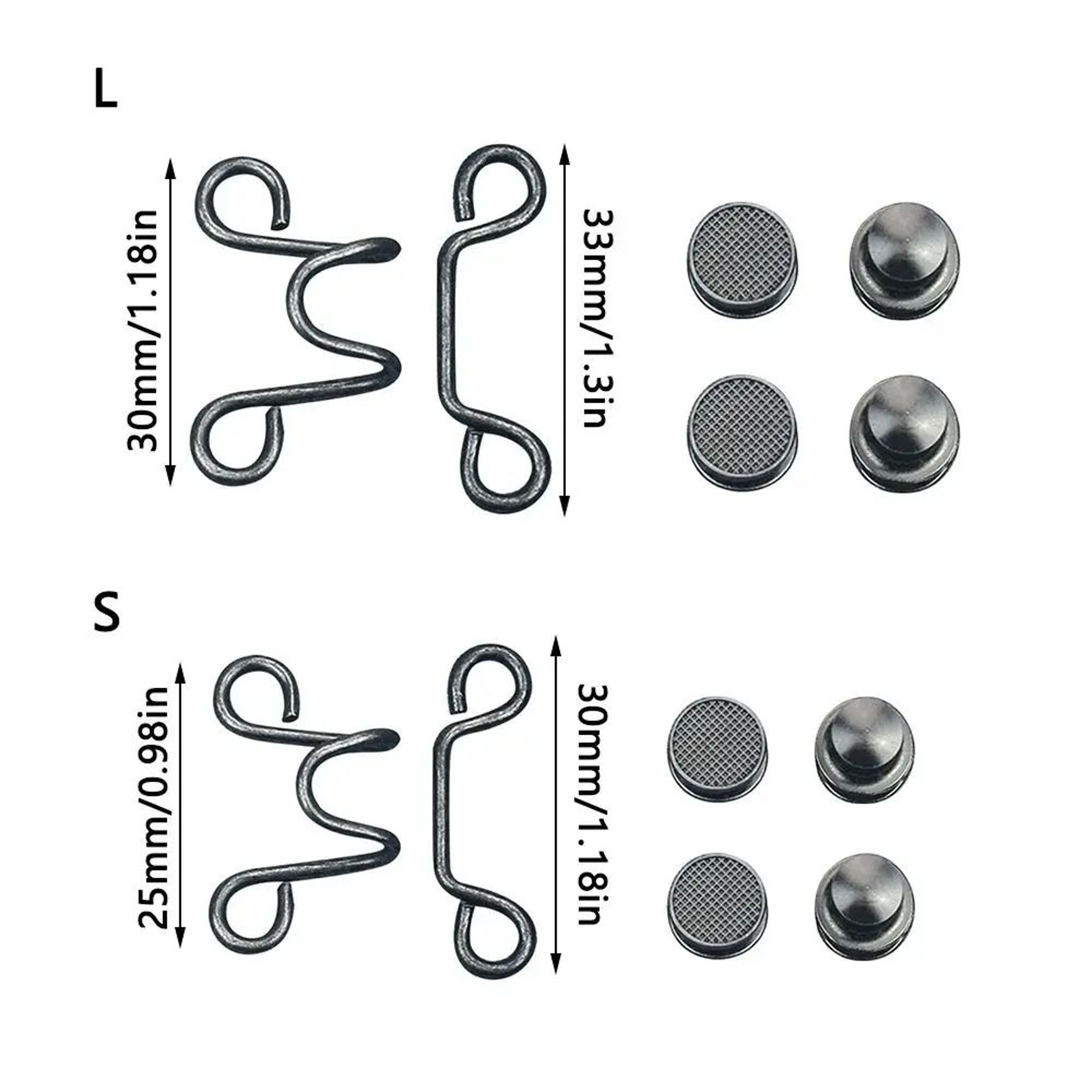 2pcs Adjustable Jean Button Pins  NoSew Pant Waist Tightener Clips For Jeans Skirts  Clothing Alter 5