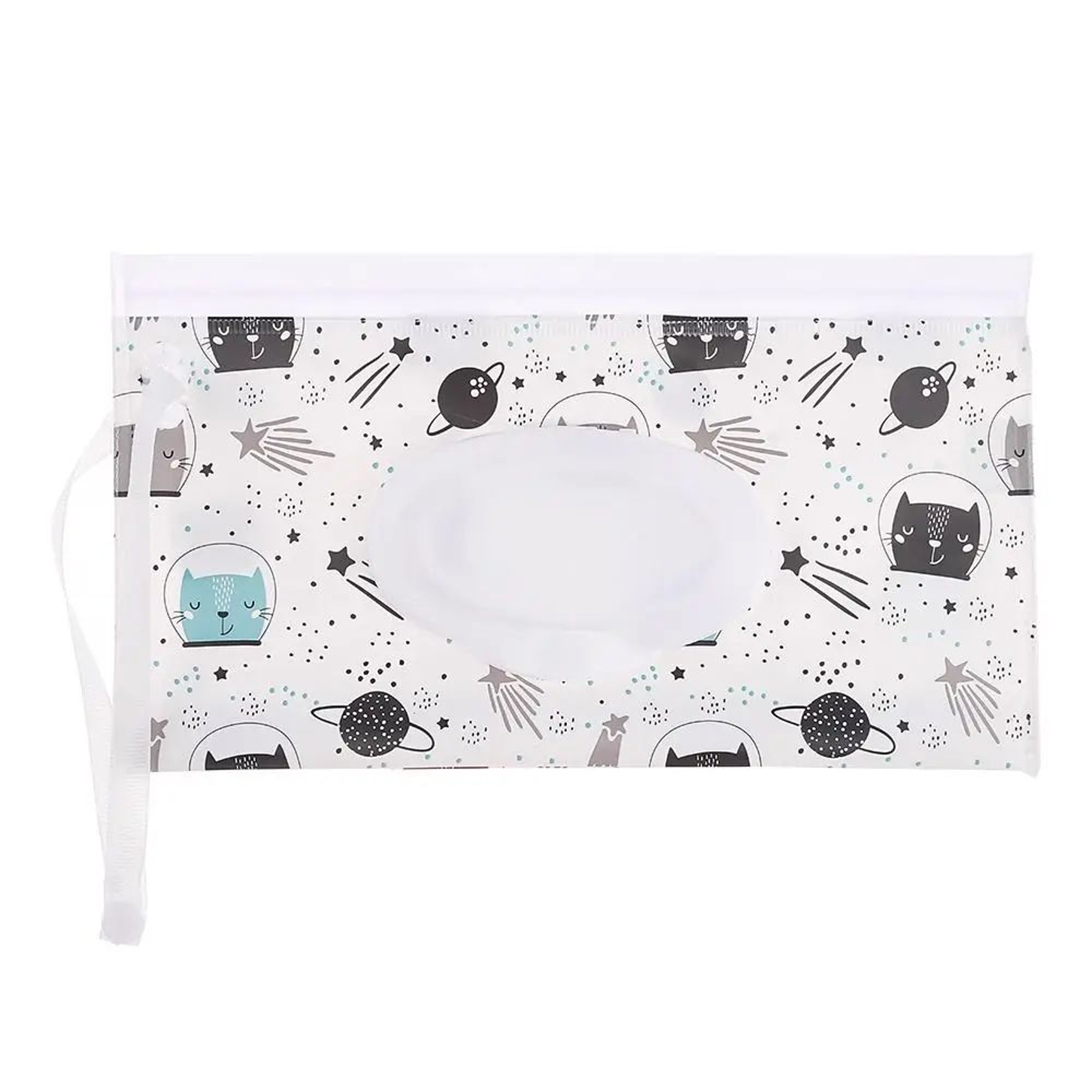 Reusable Baby Wet Wipe Pouch  Portable Refillable Wipes Holder Case With Flip Cover  Snap Strap For 10