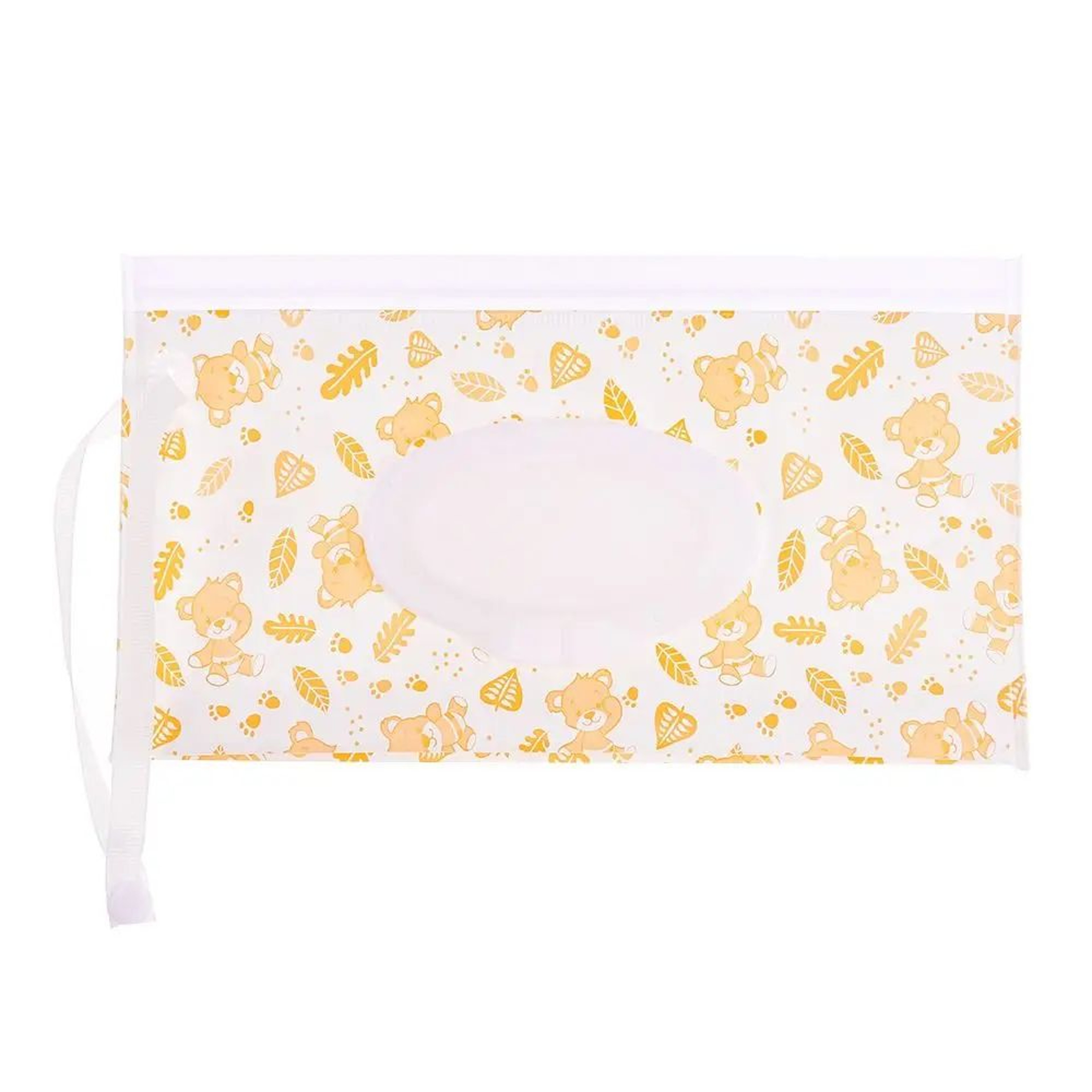 Reusable Baby Wet Wipe Pouch  Portable Refillable Wipes Holder Case With Flip Cover  Snap Strap For 15