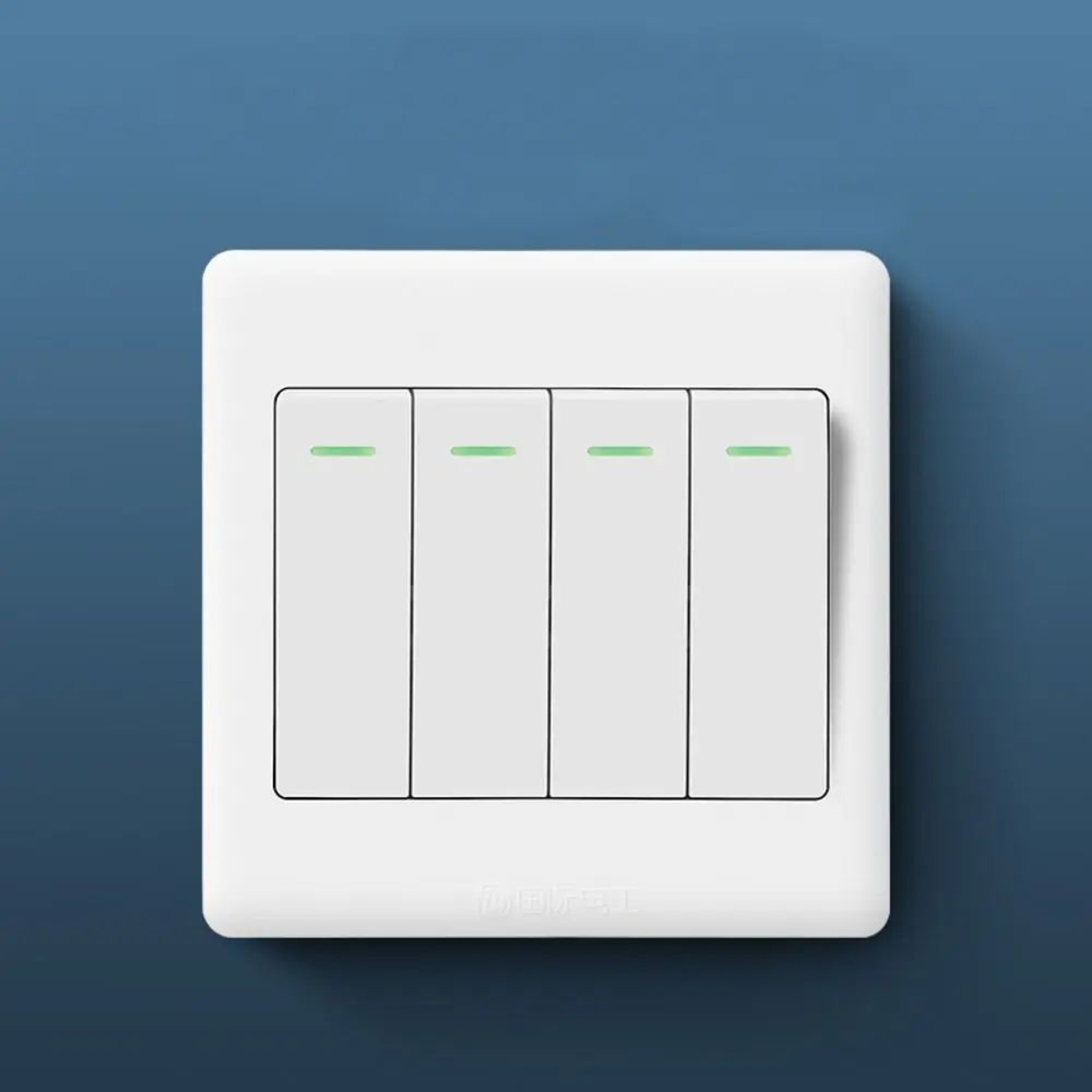 1234 Gang Wall Light Switch With Fluorescent Indicator  10A 250V FlameRetardant Push Button Switch 9