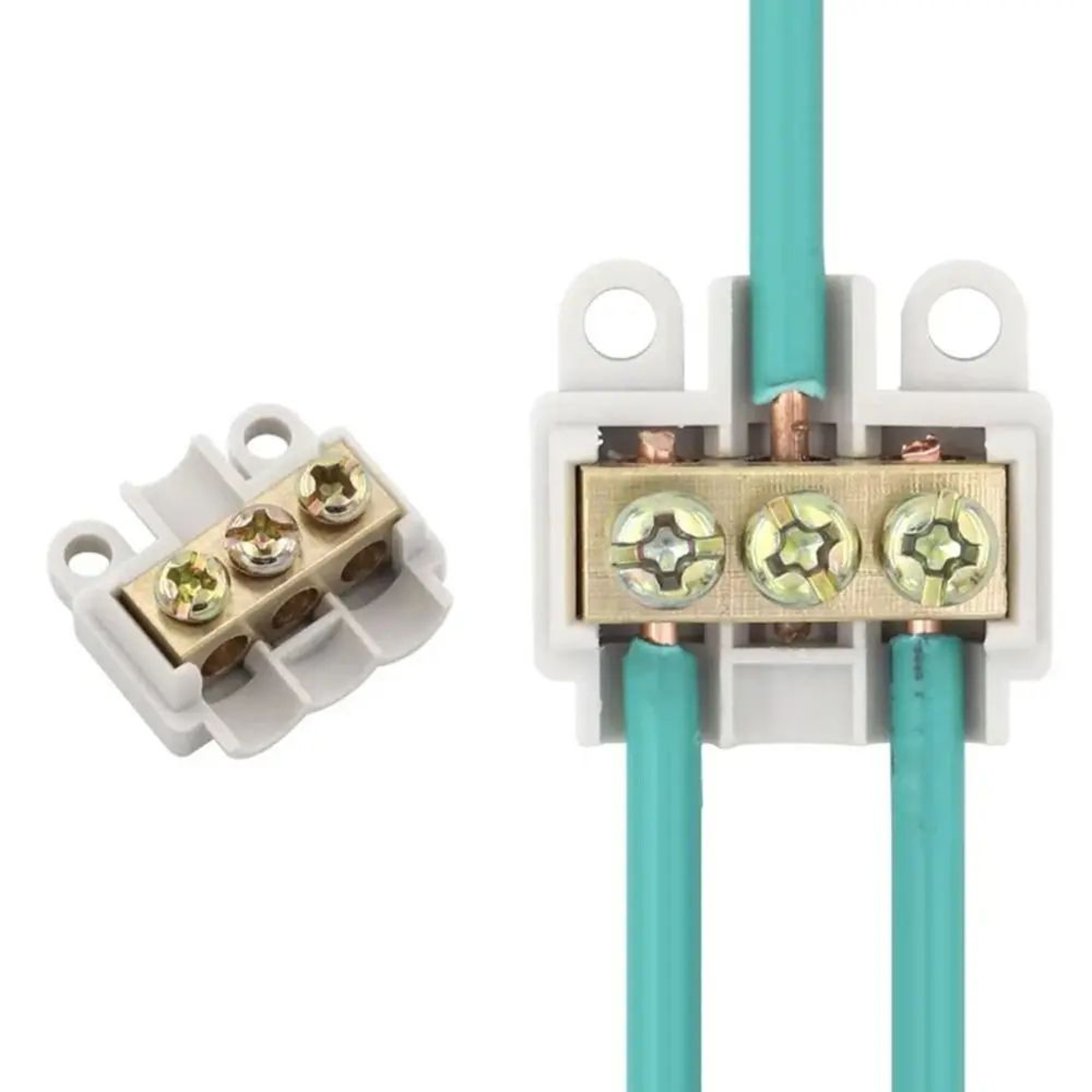 40A TType Branch Wiring Terminal Block  Quick Wire Connector Splitter Junction Box For Electrical C 7