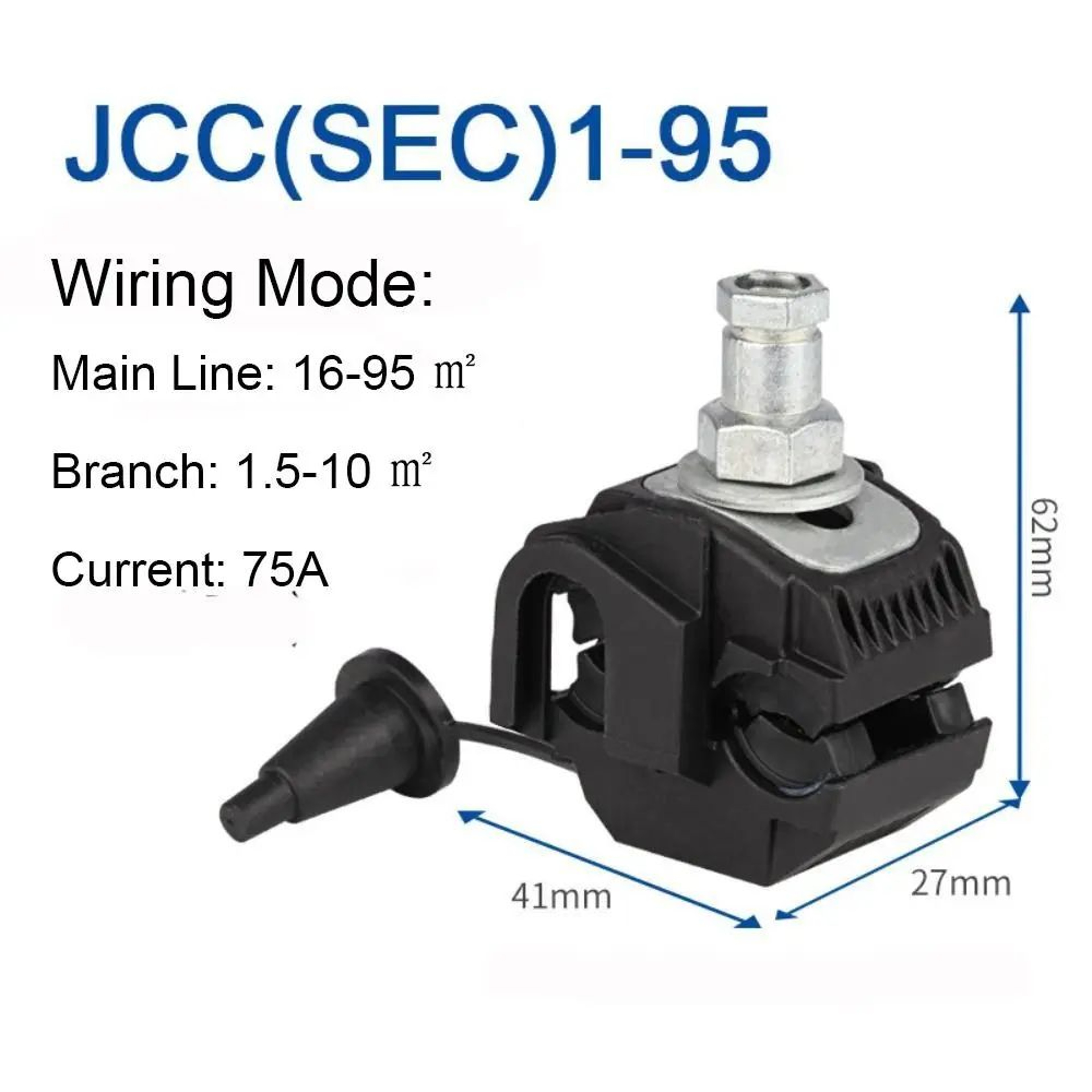 63A395A Insulation Piercing Connector Clamp  1KV Waterproof Cable Branch Connector For Electrical W 10