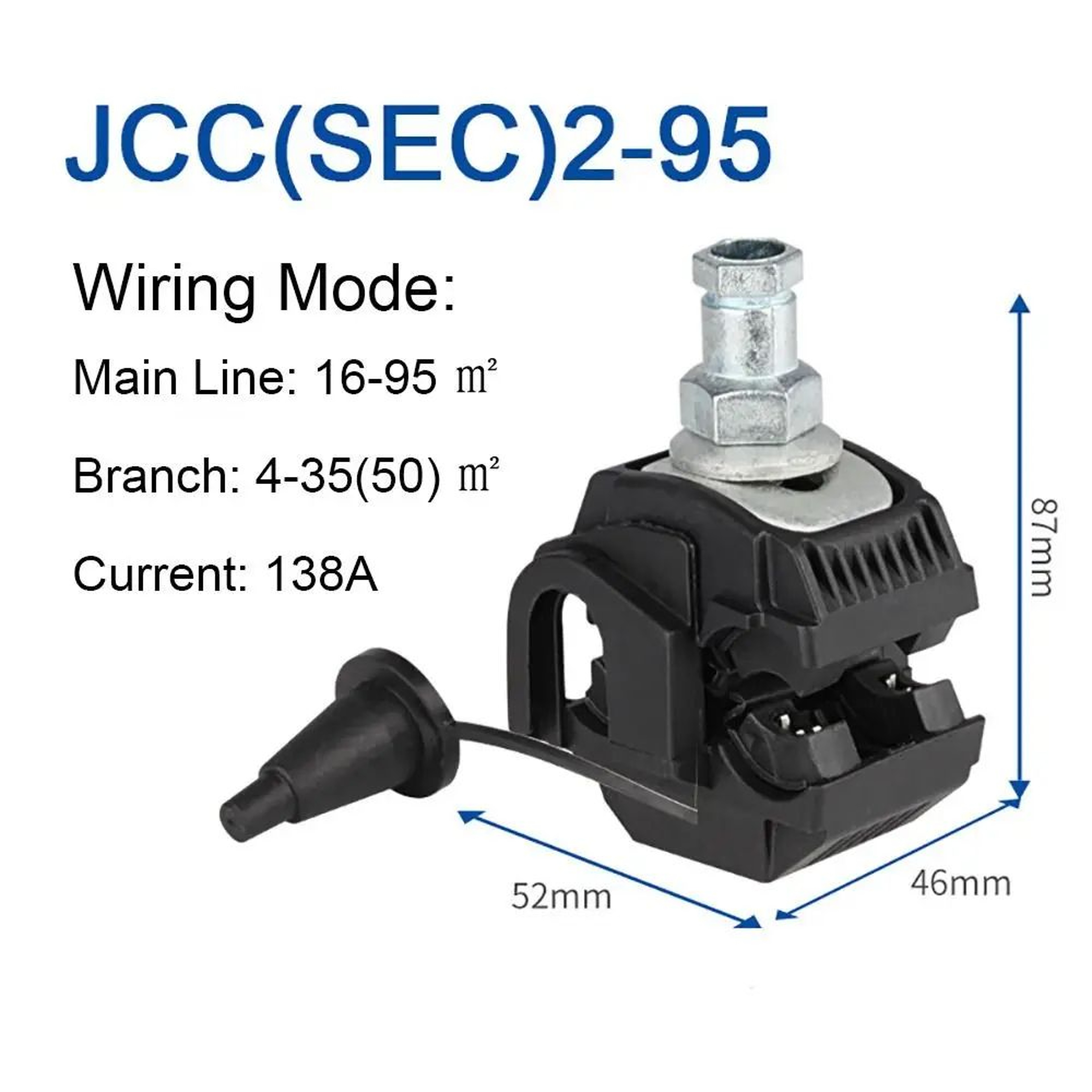 63A395A Insulation Piercing Connector Clamp  1KV Waterproof Cable Branch Connector For Electrical W 11
