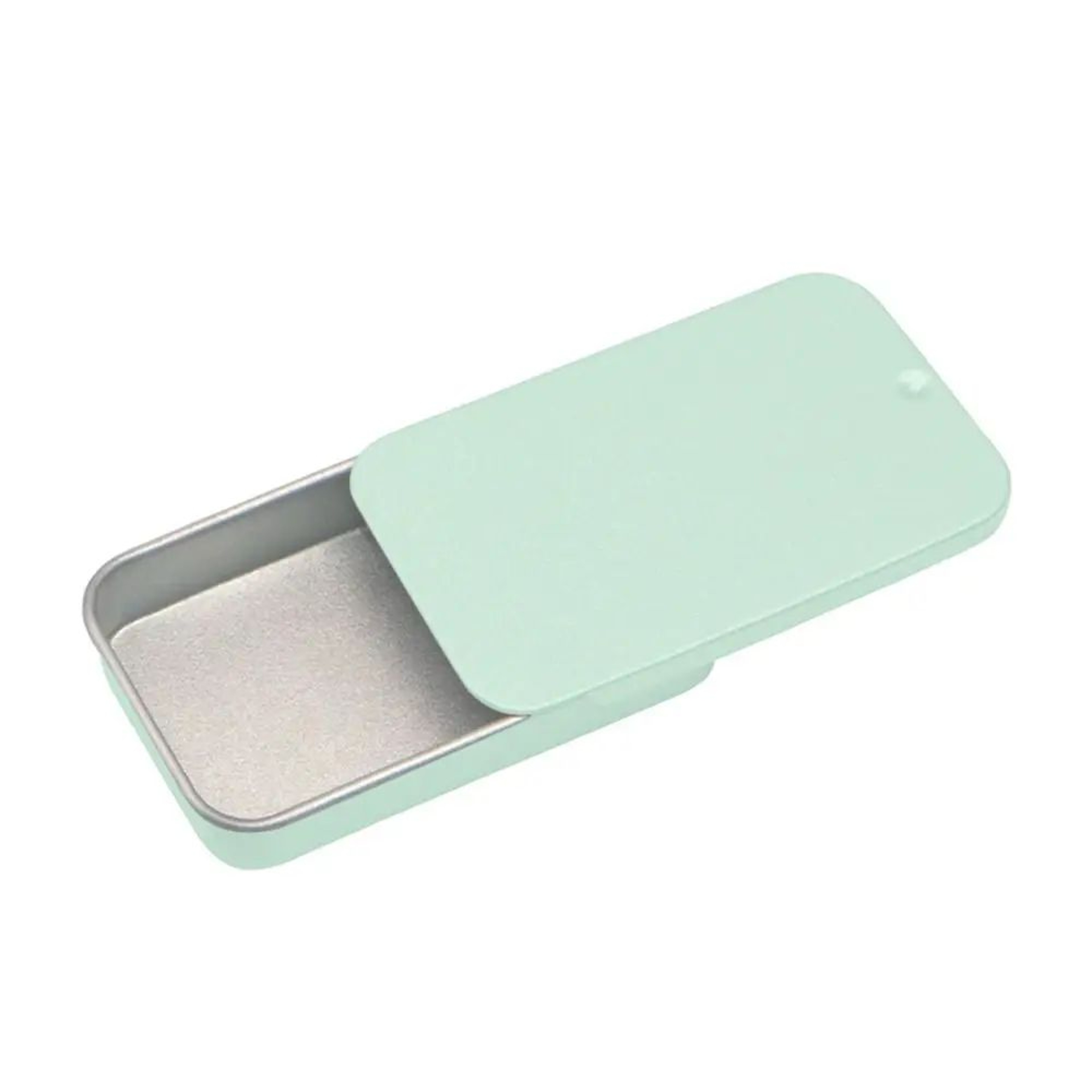 Rectangular Sliding Tin Storage Box  Metal Push Pull Mini Container For Candy Pills Balm  Small Acc 9