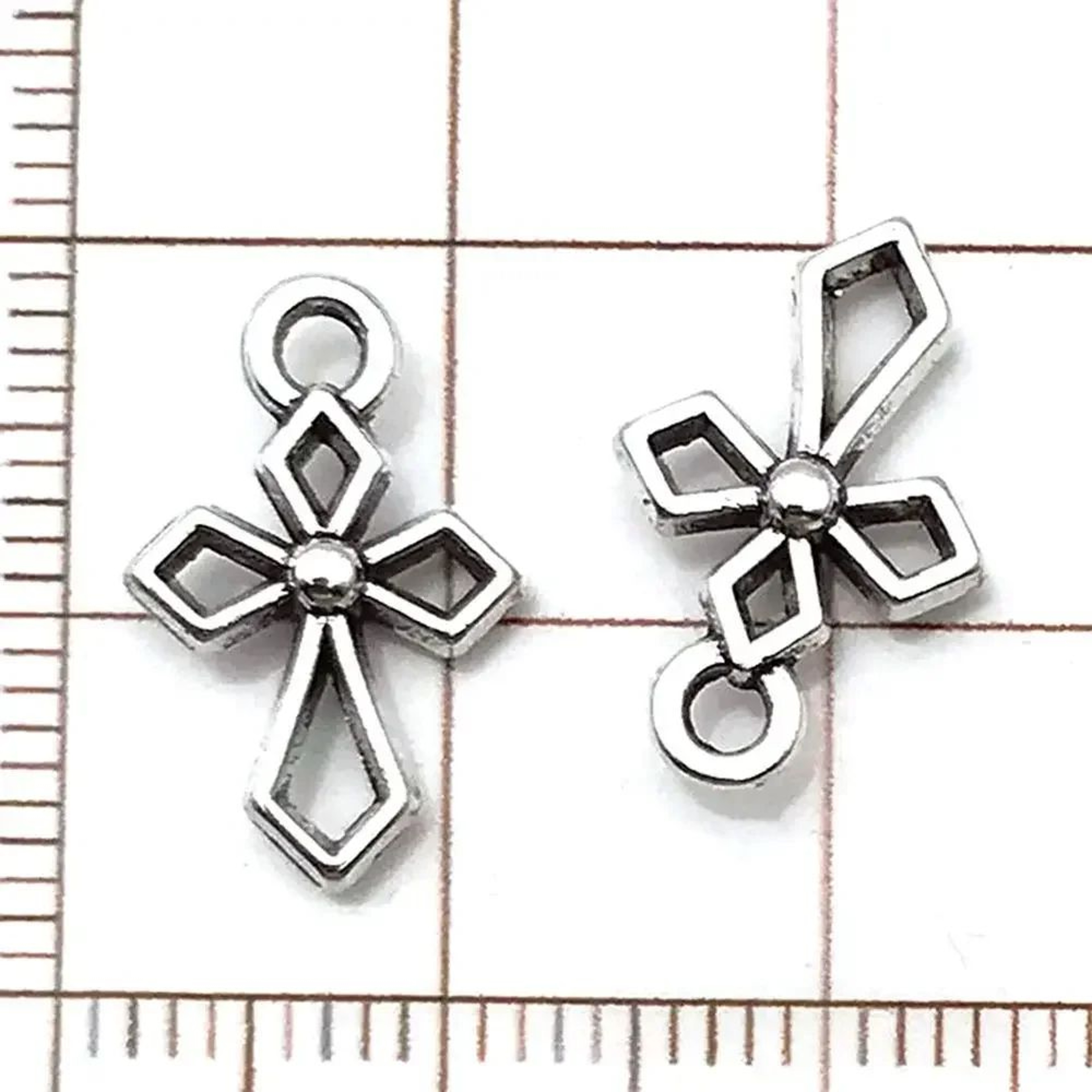 20pcs Vintage Cross Charms For Jewelry Making  Retro Zinc Alloy DIY Pendants For Bracelets Necklace 2