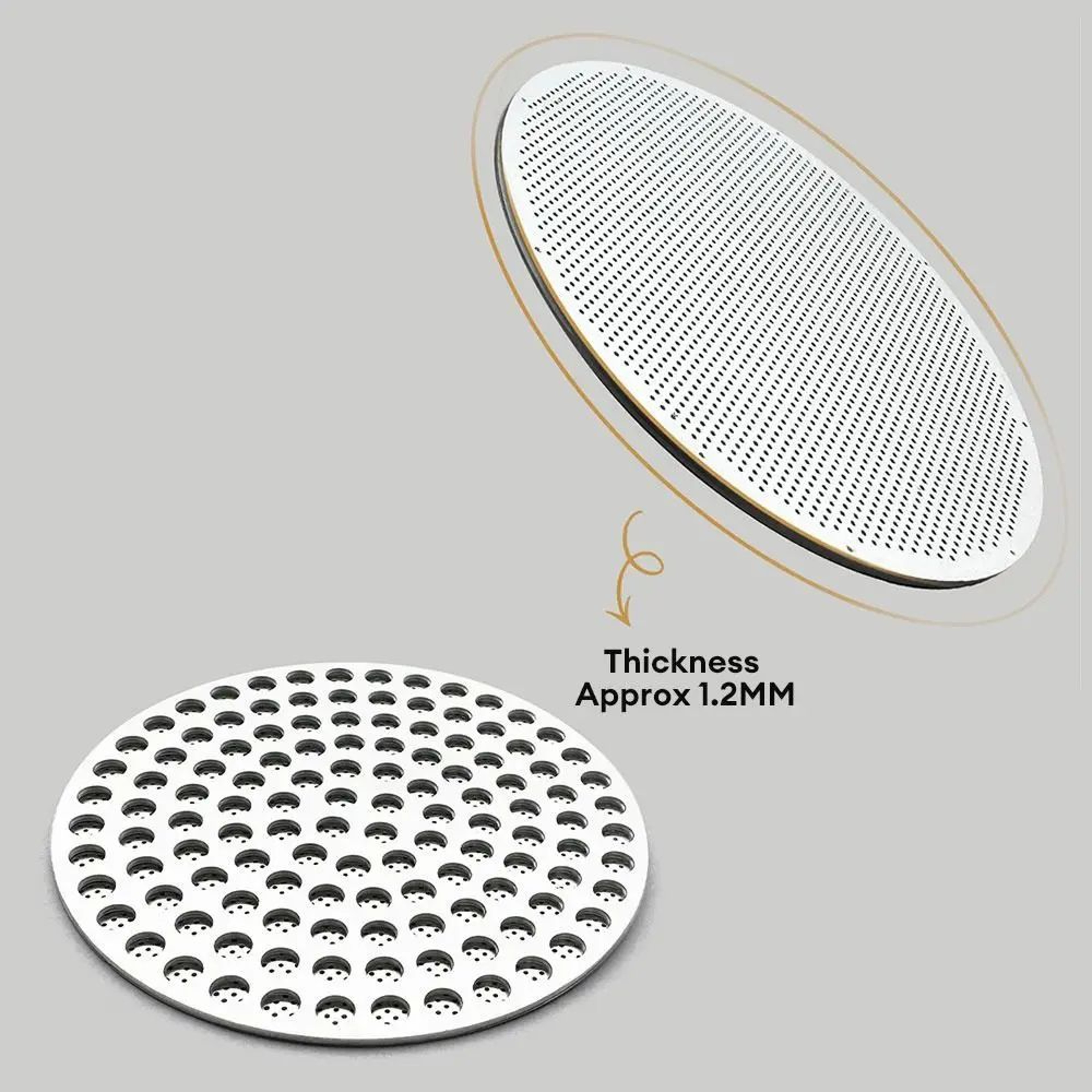 304 Stainless Steel Espresso Puck Screen  Heat Resistant Portafilter Coffee Filter Mesh For 51mm 53 2