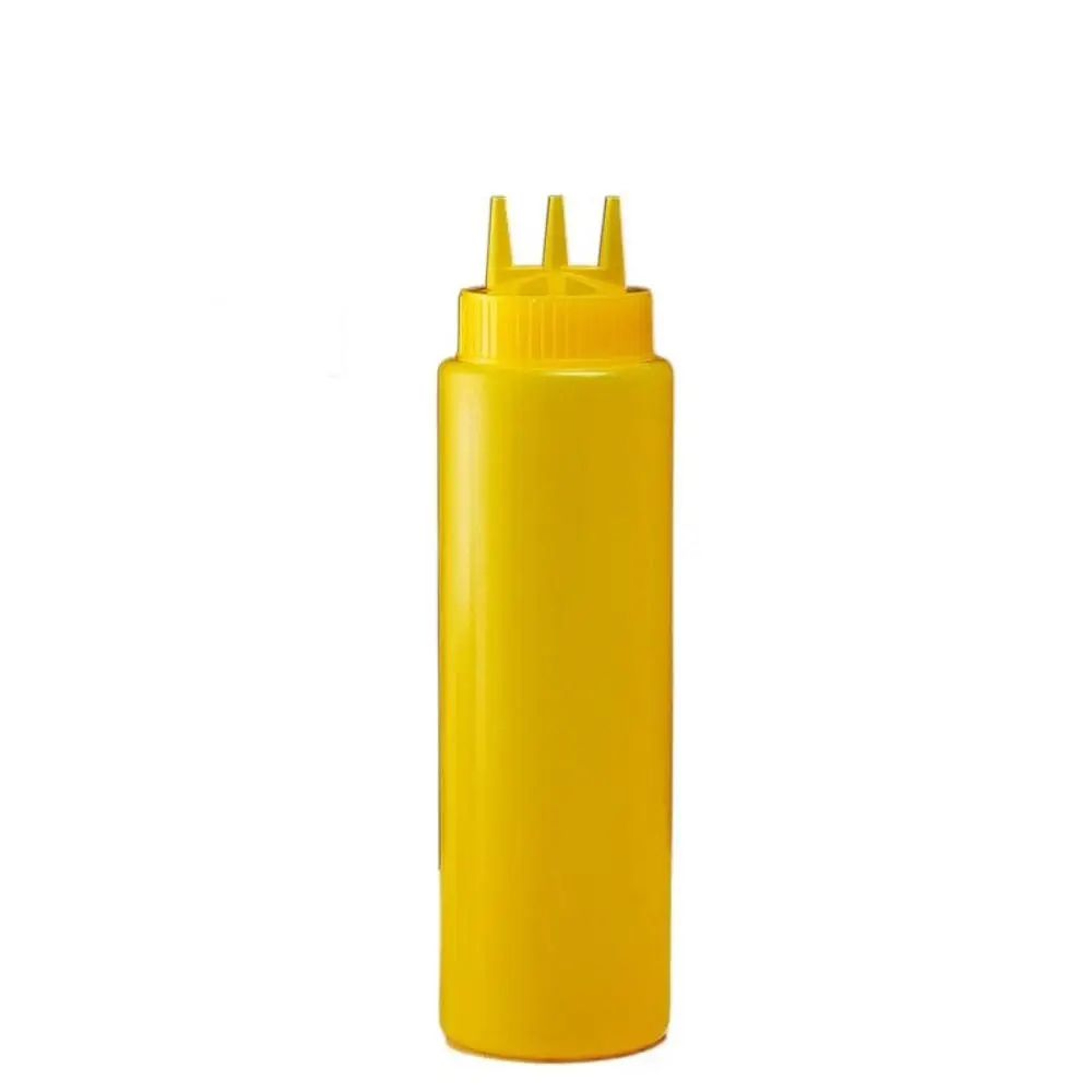 Plastic Squeeze Sauce Bottle  Leakproof PE Condiment Dispenser With 3 Nozzles For Ketchup Oil  Dres 14