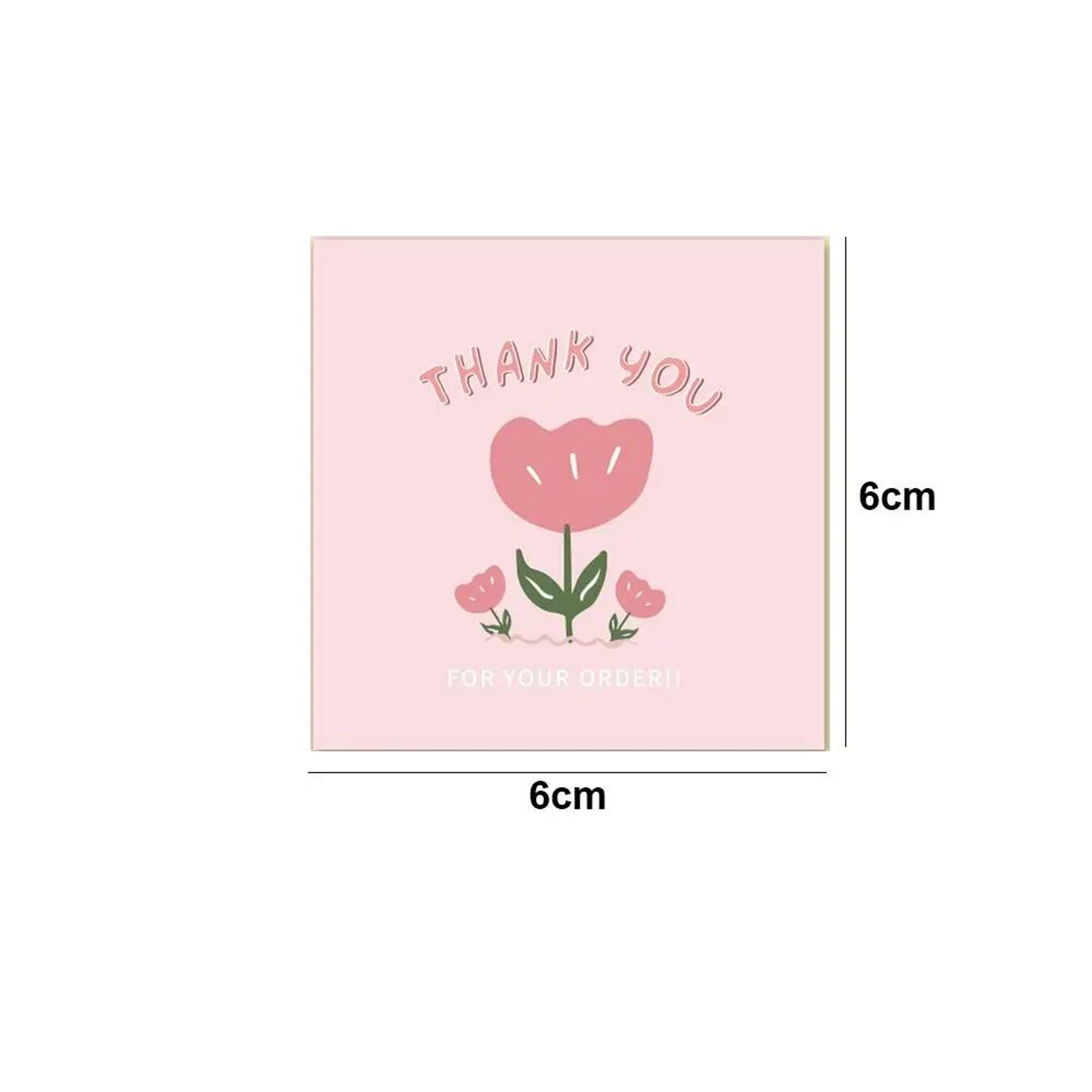 50pcs Cartoon Flower Thank You Cards  Multicolor Gratitude Cards For Gifts Parties Small Business   5