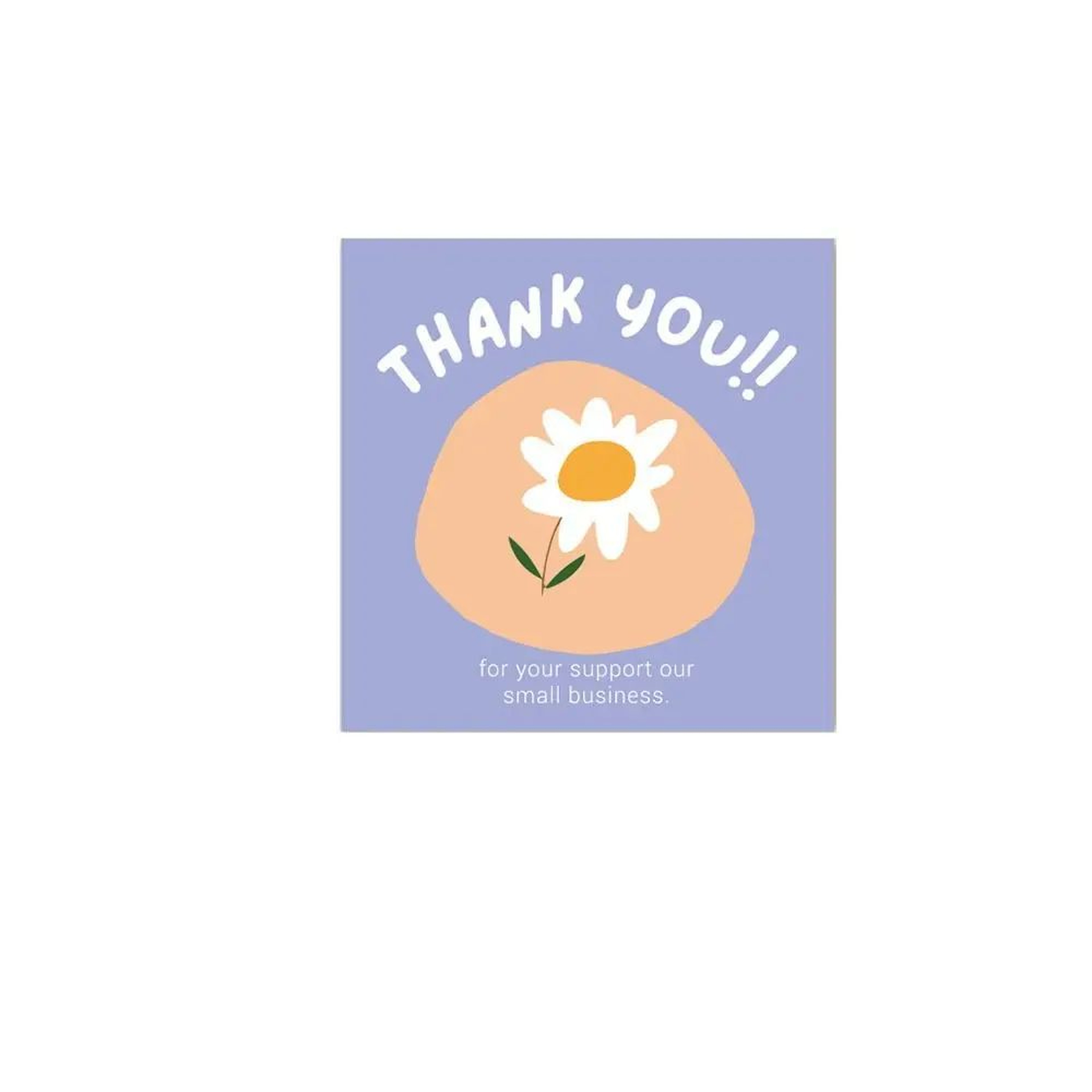 50pcs Cartoon Flower Thank You Cards  Multicolor Gratitude Cards For Gifts Parties Small Business   10