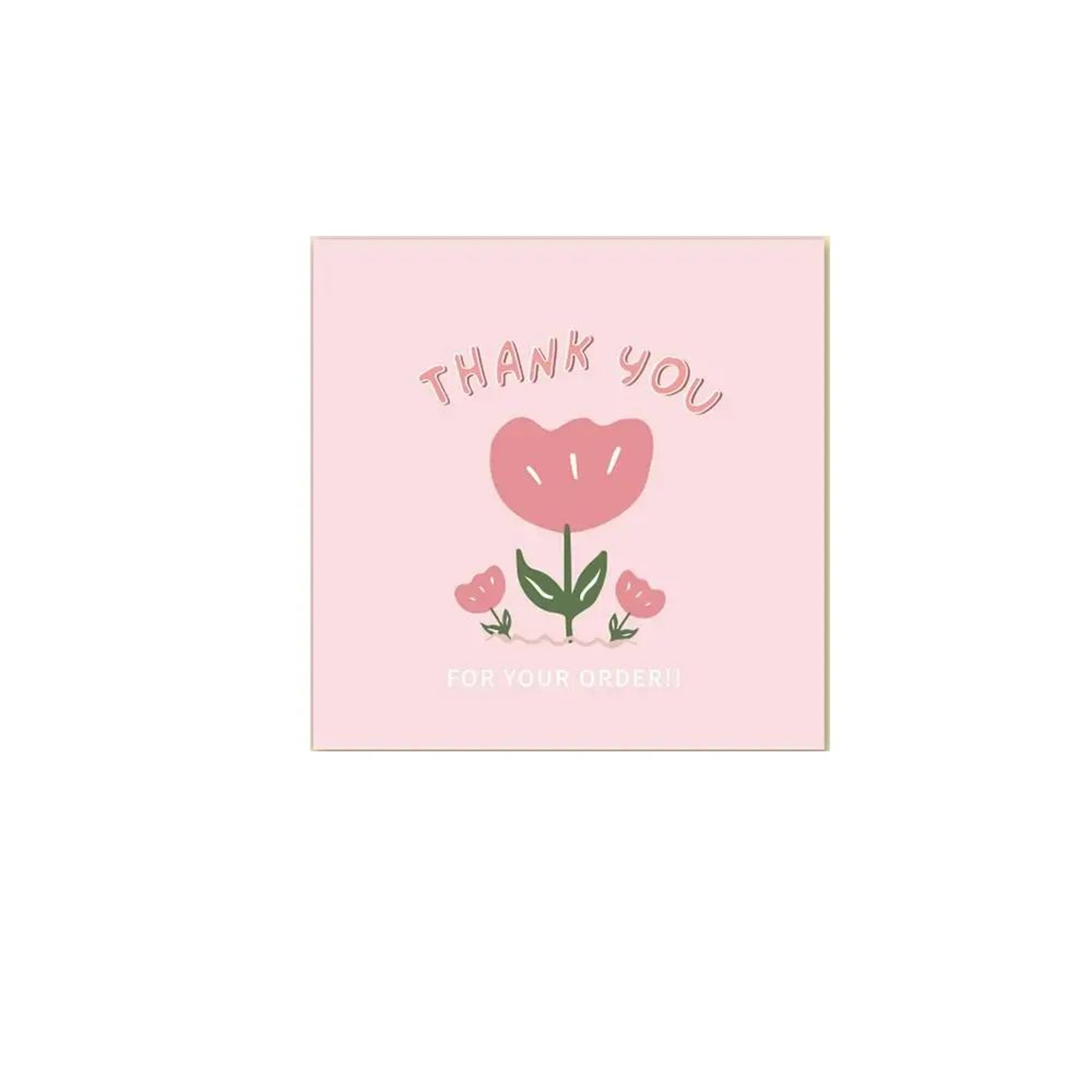 50pcs Cartoon Flower Thank You Cards  Multicolor Gratitude Cards For Gifts Parties Small Business   14