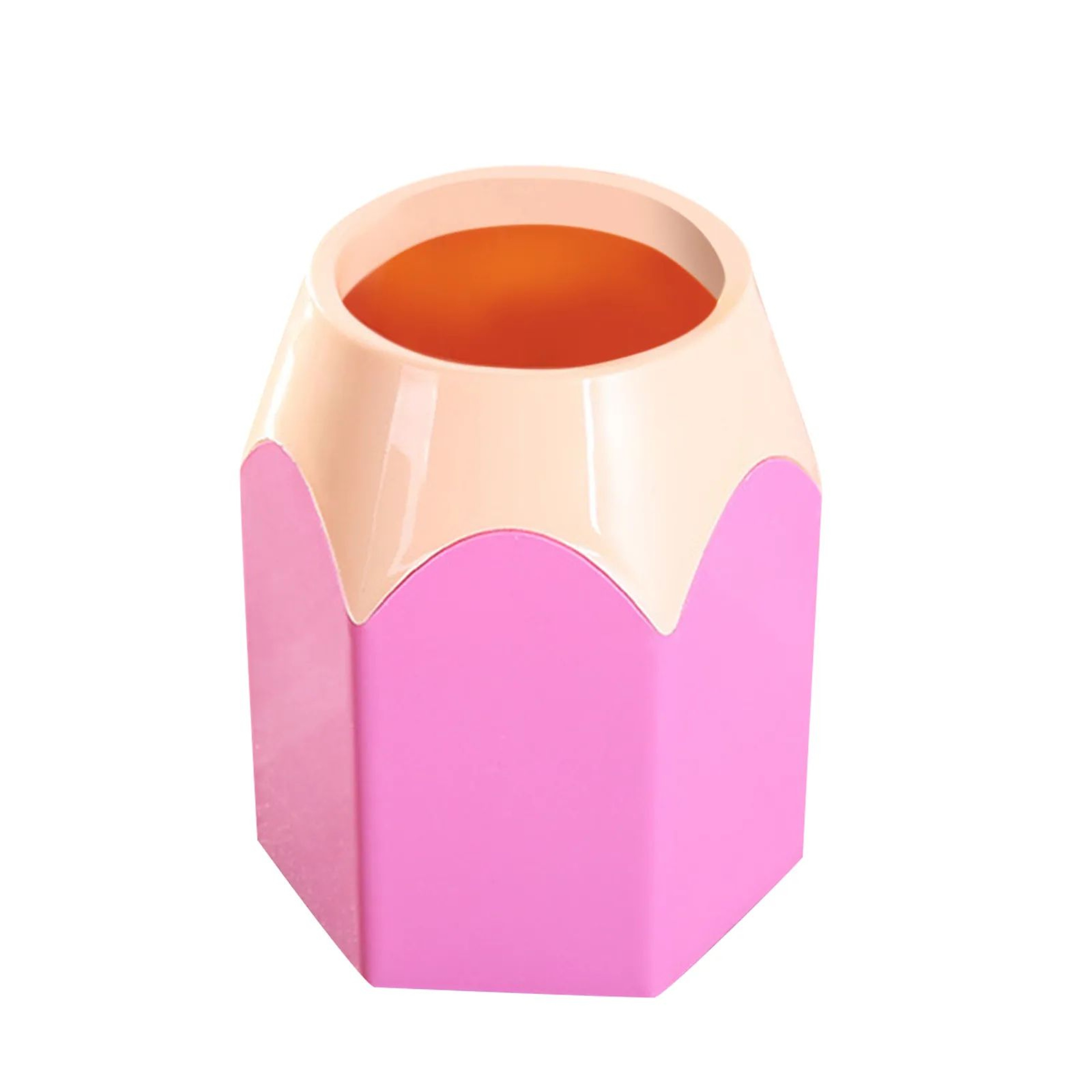 Cute PencilShaped Pen Holder  Multifunctional Desktop Pencil Storage  Makeup Brush Organizer 0