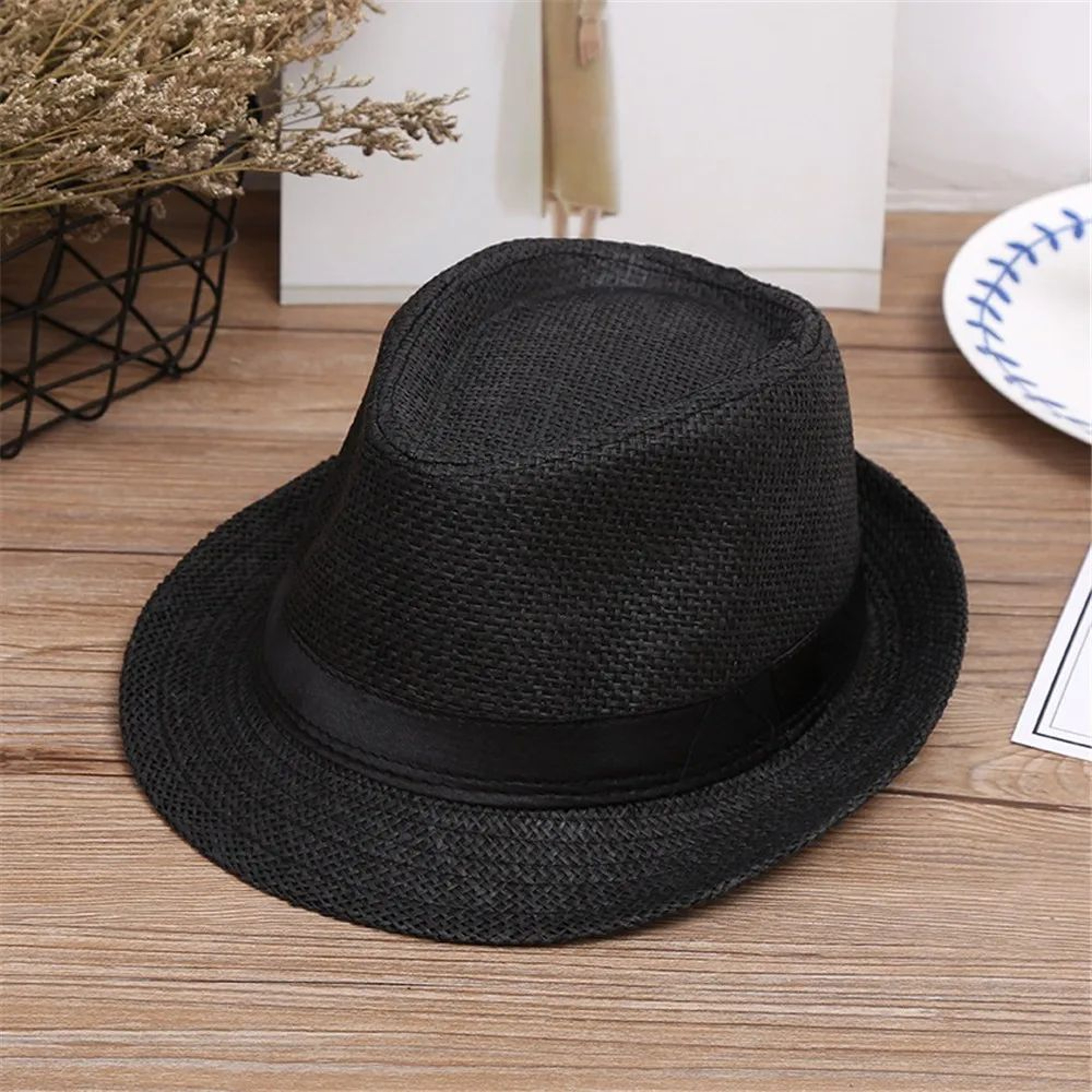 Kids Straw Sun Hat  Breathable Wide Brim Panama Beach Hat For Boys  Girls Outdoor Summer Travel 6