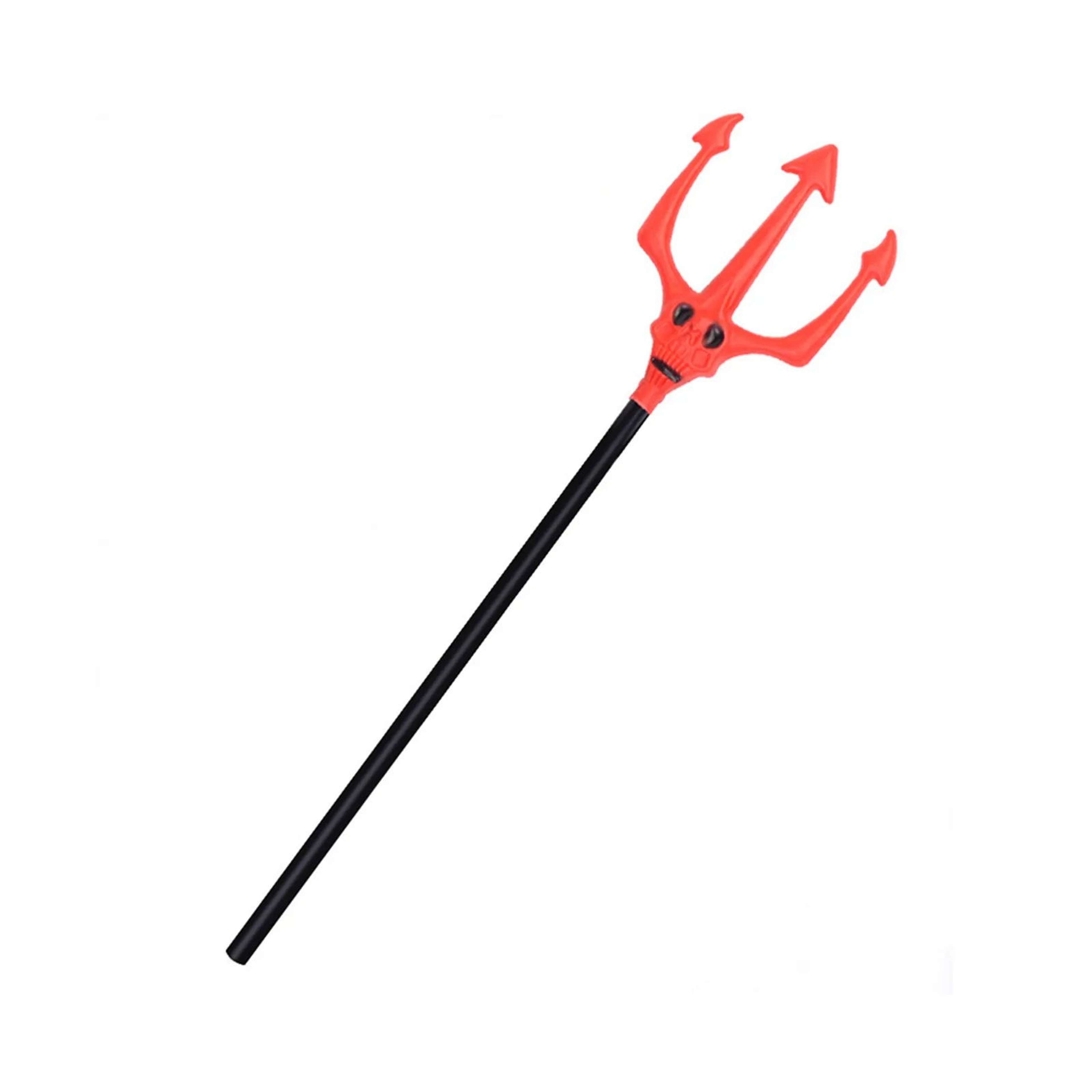 Red Devil Pitchfork Prop  Detachable Plastic Fork Staff For Halloween Costume Masquerade  Cosplay 0