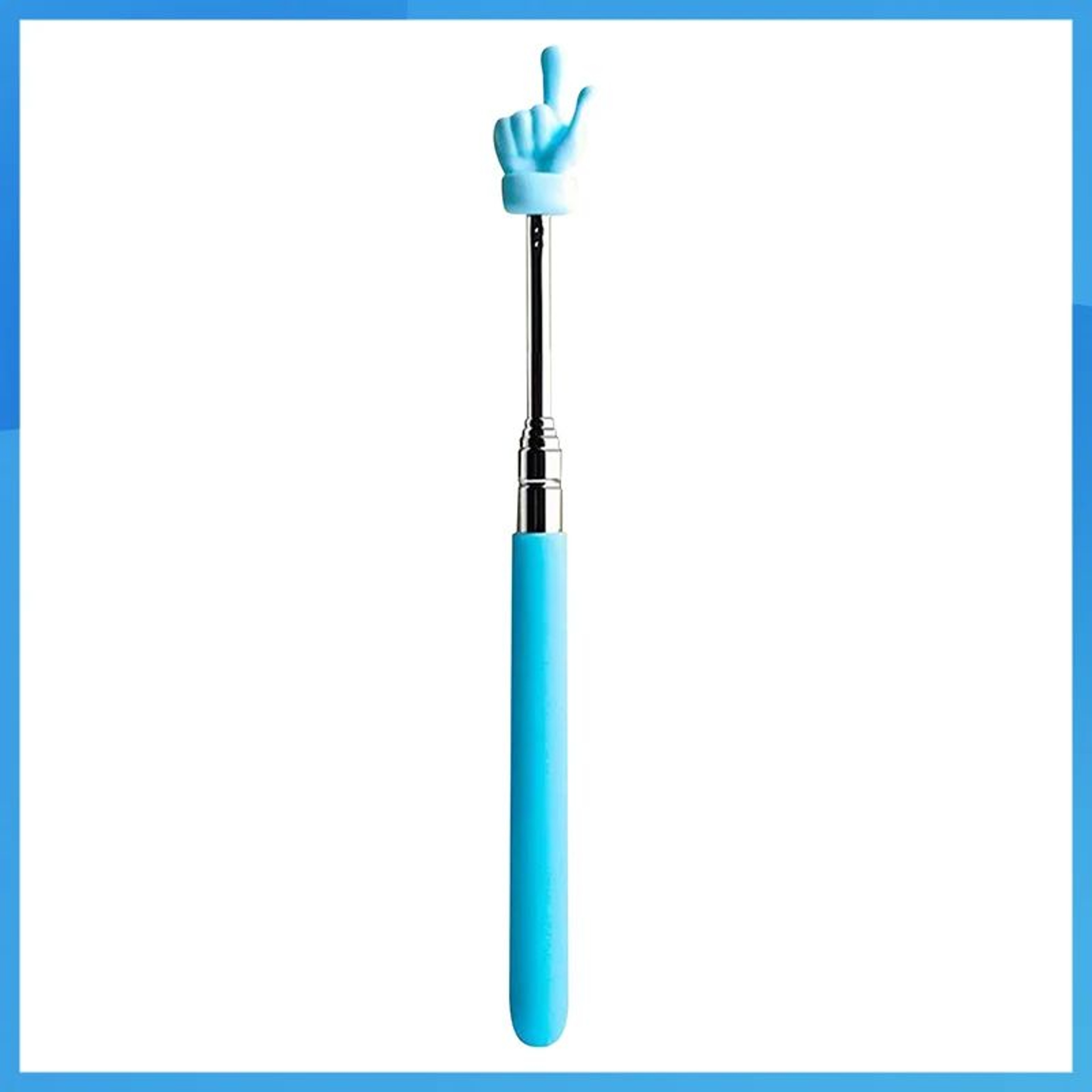 Retractable Teacher Pointer  Finger Design Stainless Steel Telescopic Teaching Stick For Classroom  6
