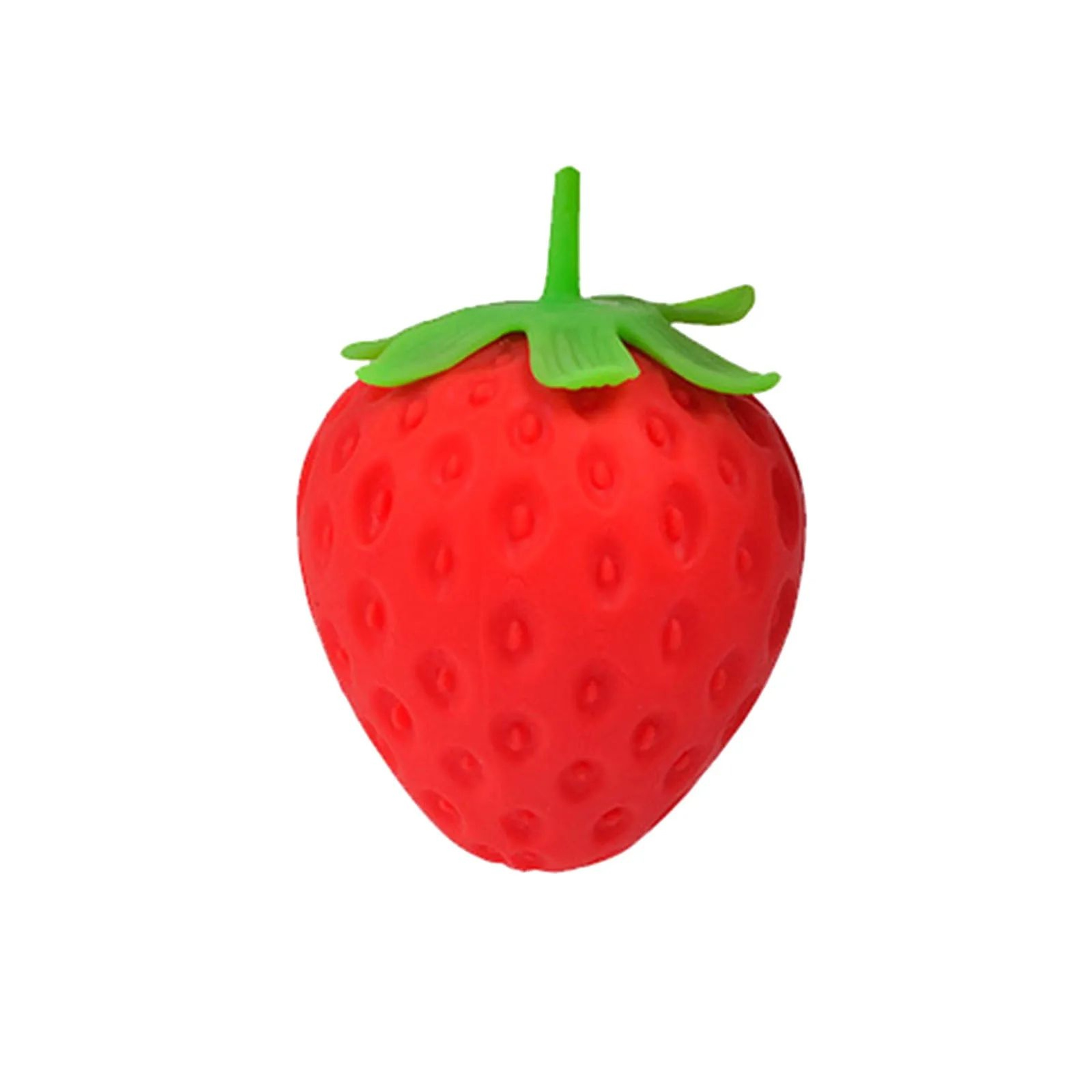 Strawberry Stress Relief Toy  Squeezable Simulation Fruit Decompression Ball For Sensory Play Focus 6