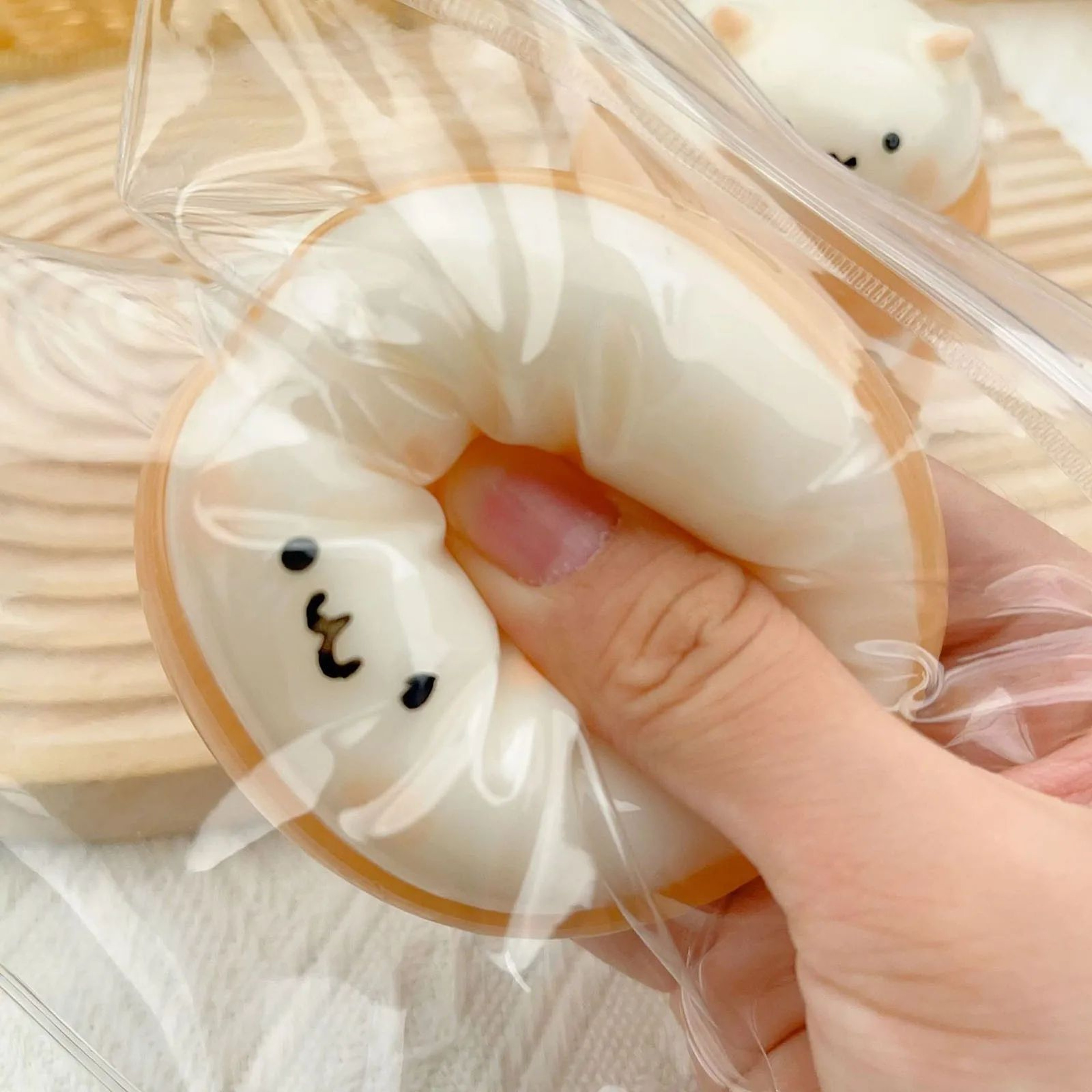 Cat Mochi Taba Squishy Fidget Toy  Cute Silicone SlowRebound Stress Relief Pinch Toy For Relaxation 3
