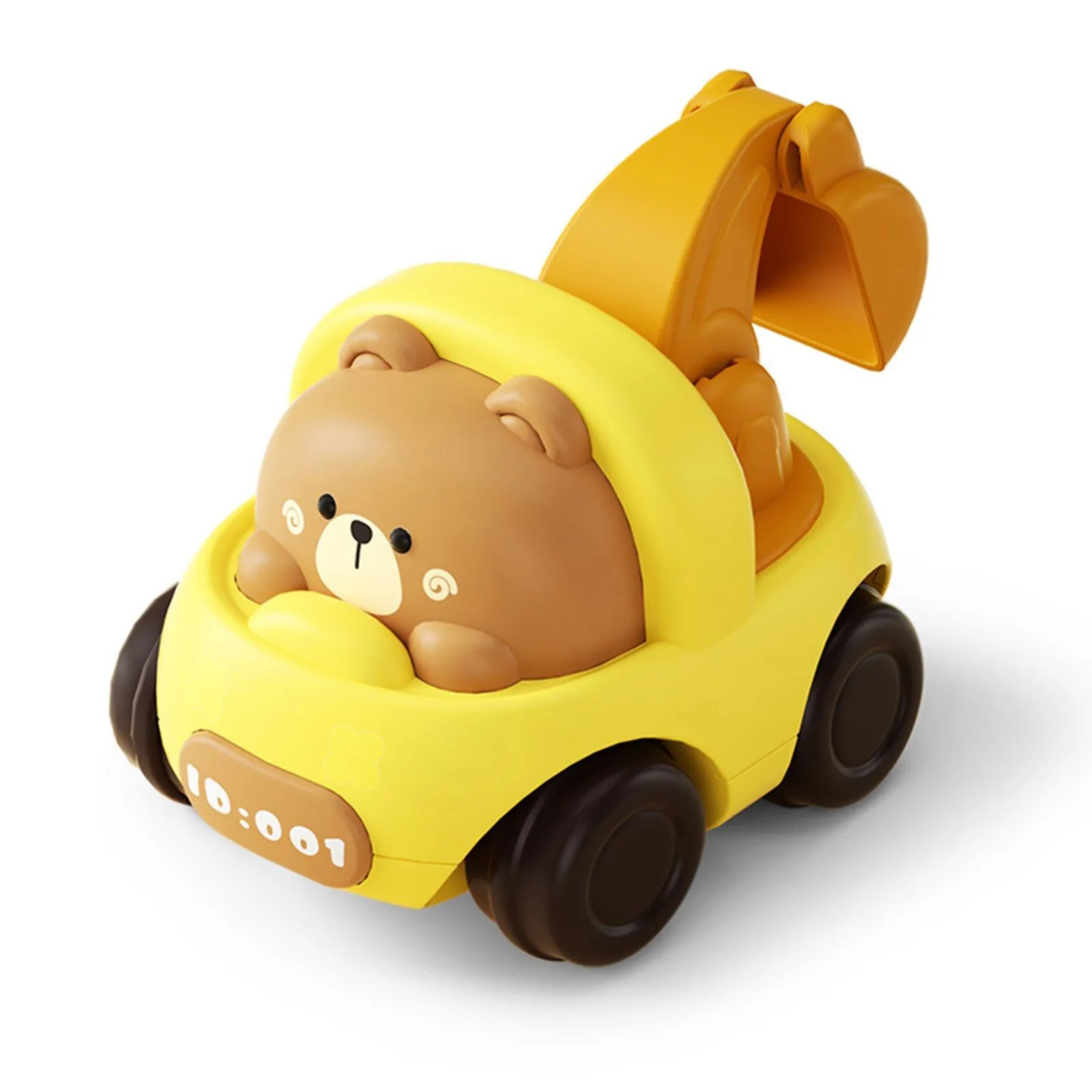 Animal Push And Go Construction Vehicle Toys  Cartoon Engineering Cars For Toddlers Boys  Girls NoB 9