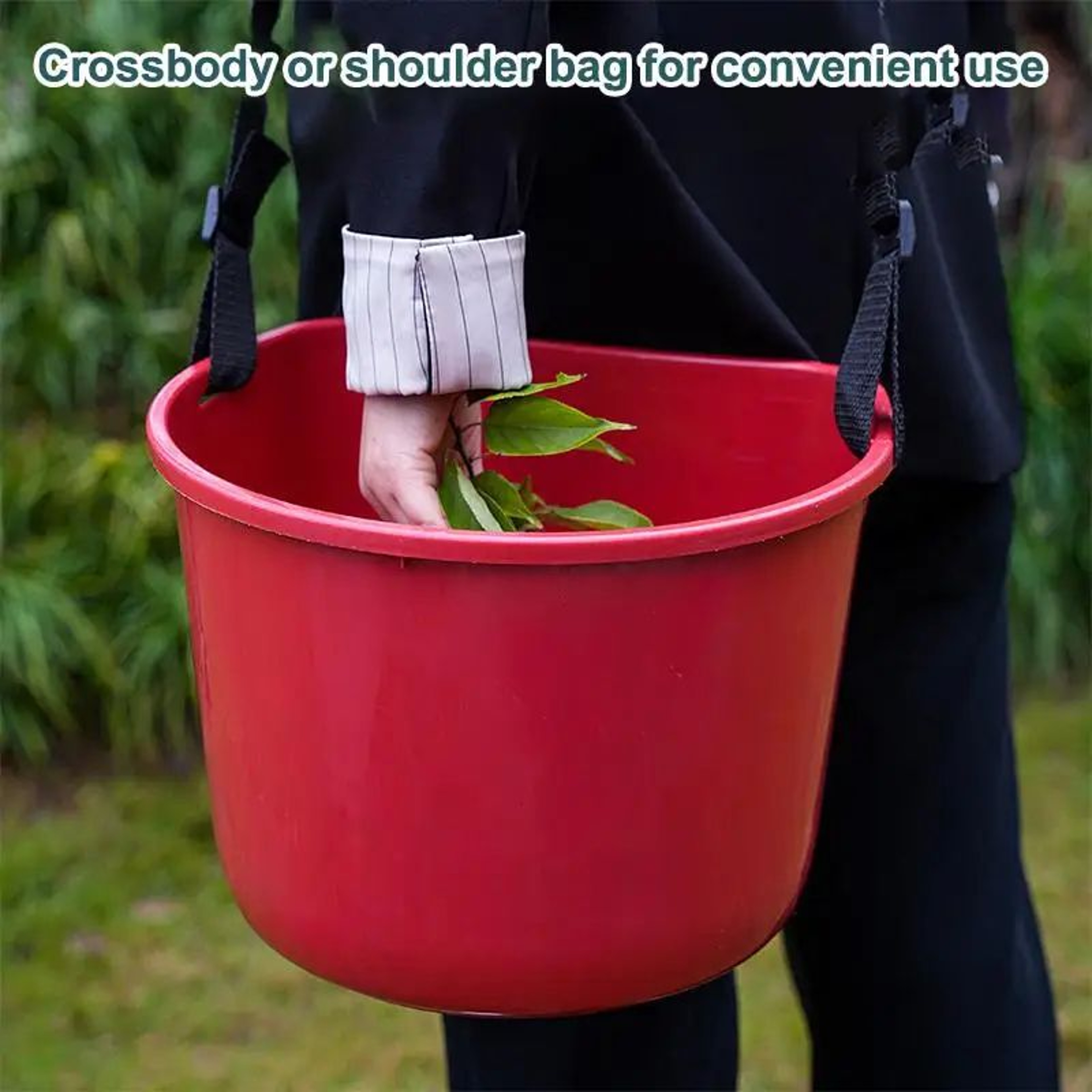 Ergonomic Fruit Picking Bucket  Multifunctional Harvest Carrier  Fertilizer Holder For Farm Garden  1