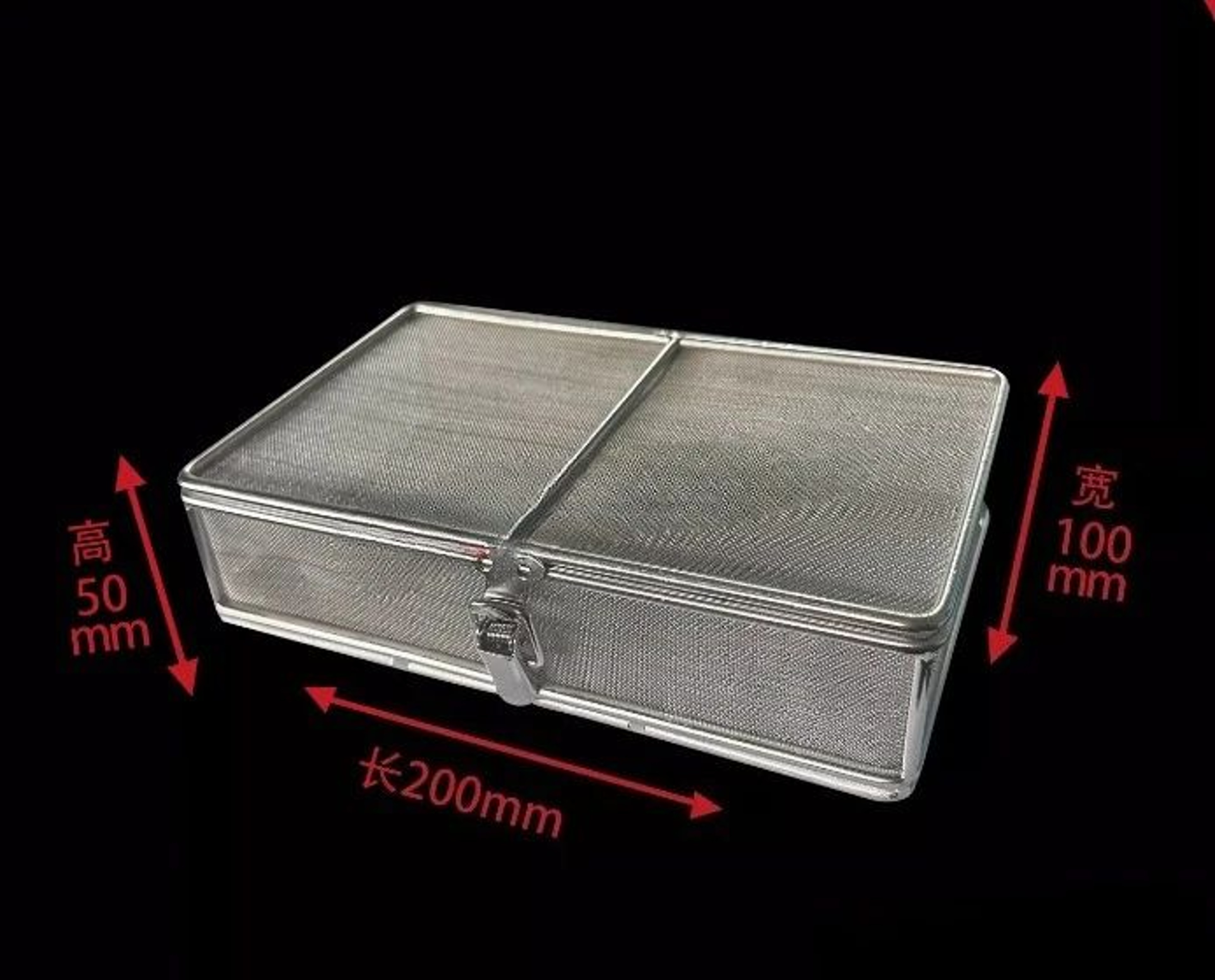 Stainless Steel Cleaning Net Basket  Durable Metal Storage Container With Lid For Kitchen Home  Eve 10