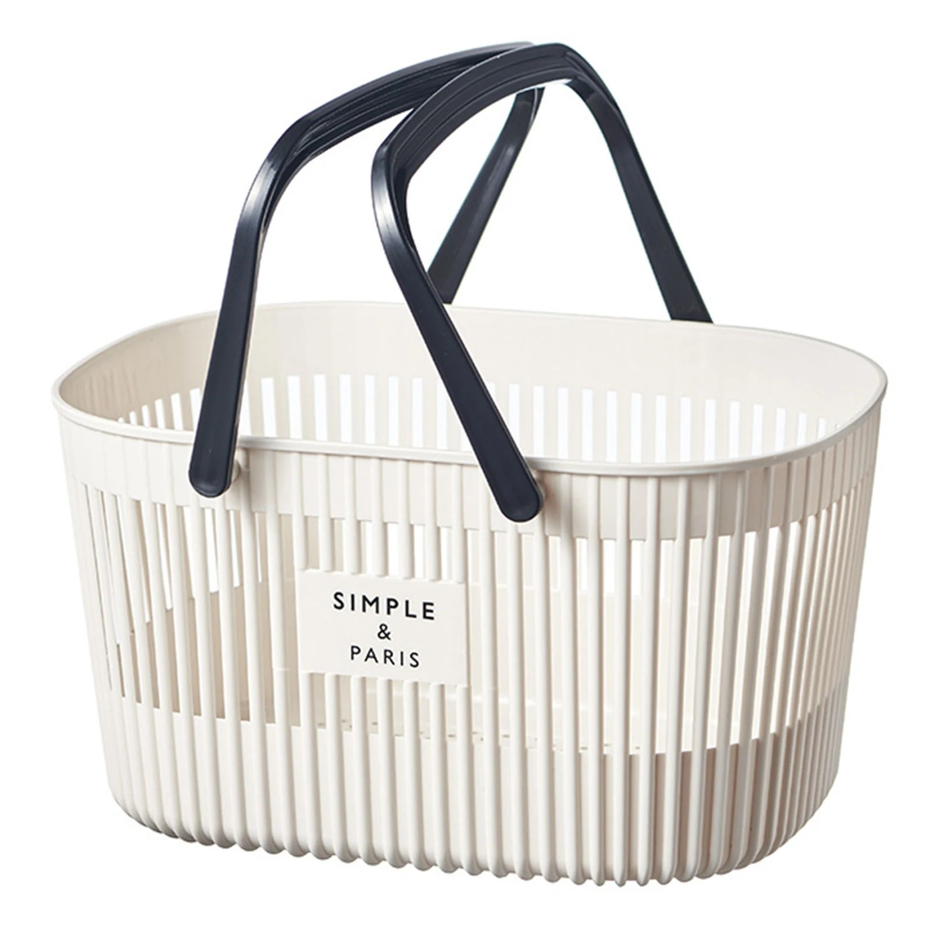 Stackable Plastic Organizer Basket  Portable Drainage Shower Caddy With Handles For Bathroom Toilet 8