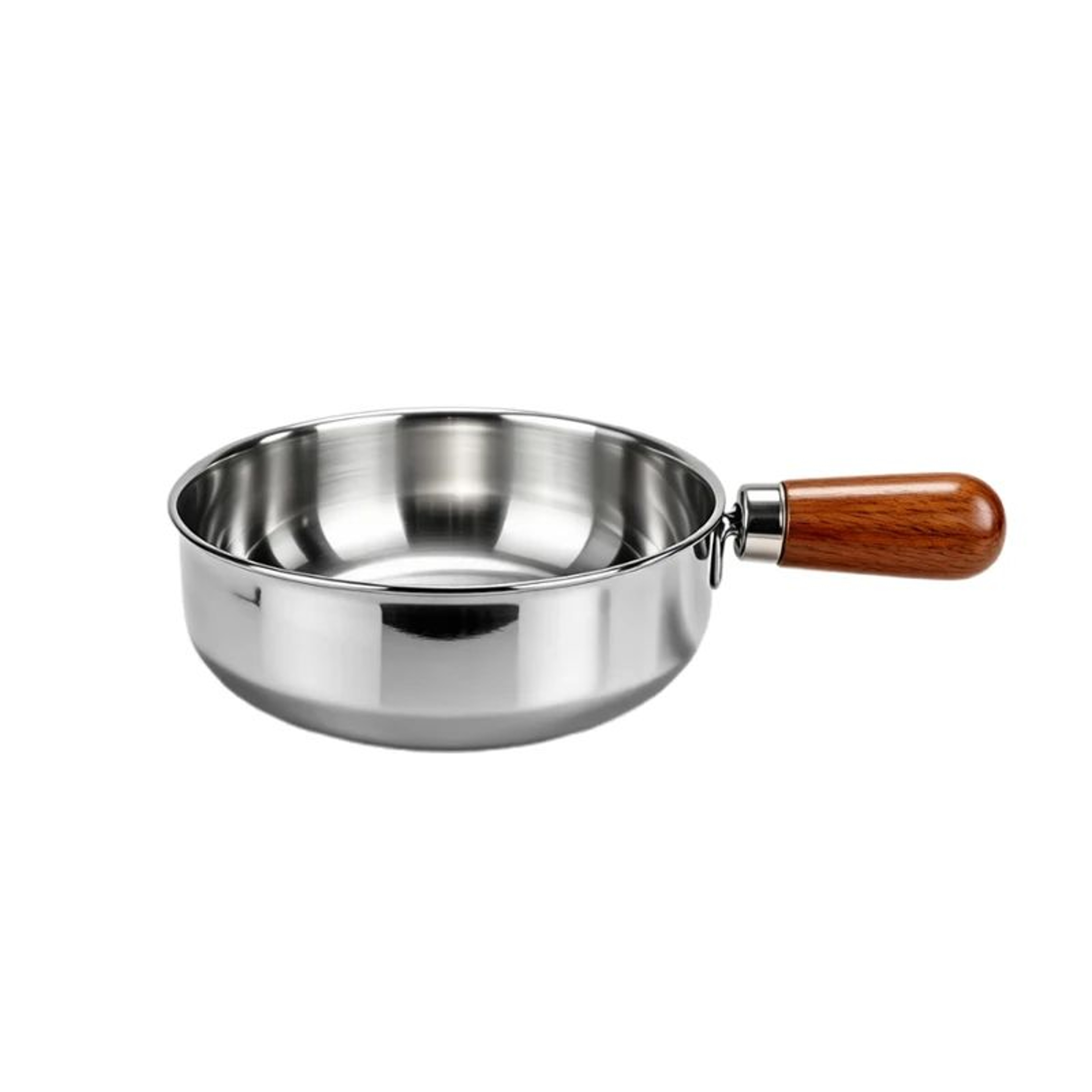 Stainless Steel Milk Pot  Induction Compatible Saucepan With HeatResistant Wooden Handle NonSlip Ba 6
