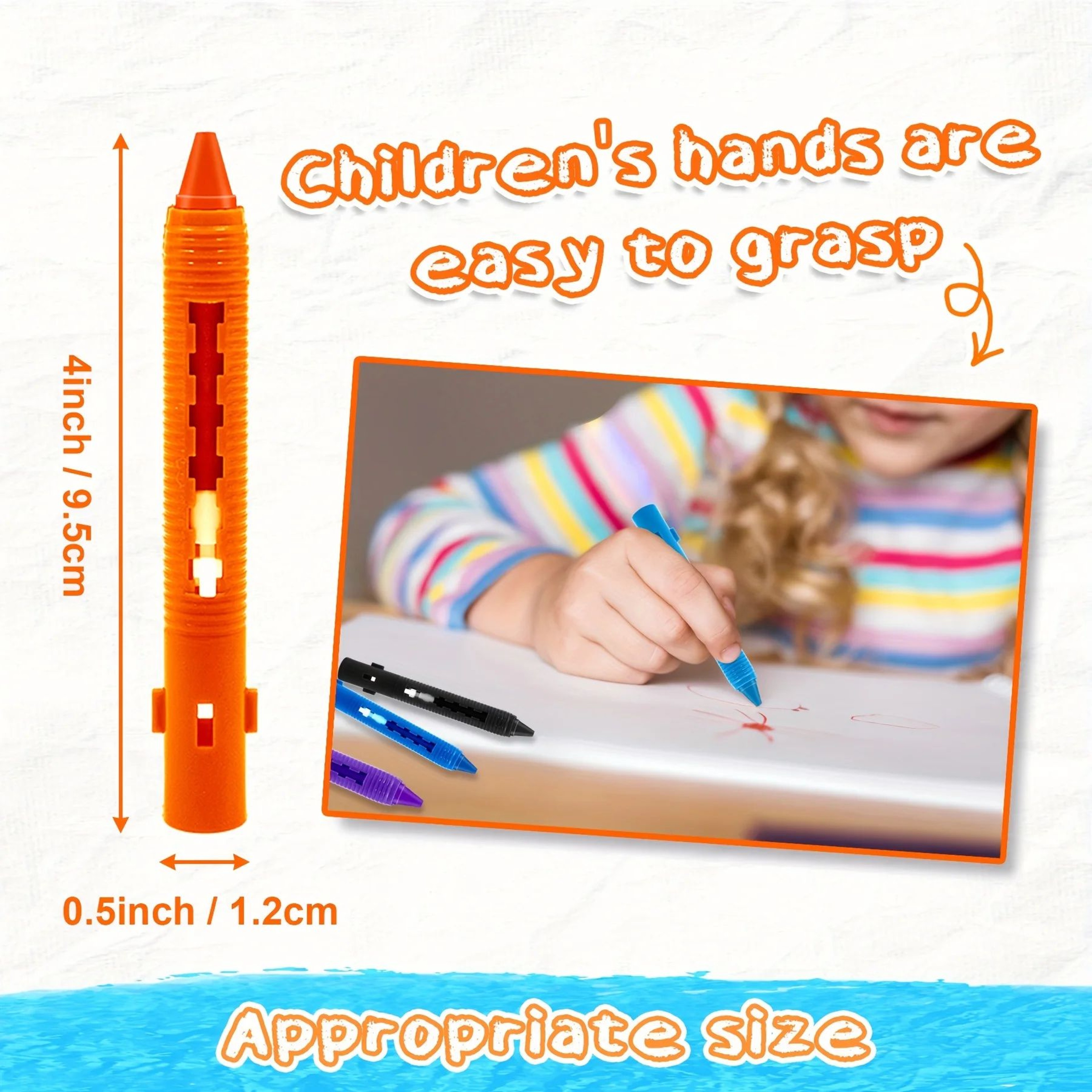 Washable Bath Crayons Set  Colorful EasyClean Bathtub Markers For Kids Shower Drawing Creative Art  1