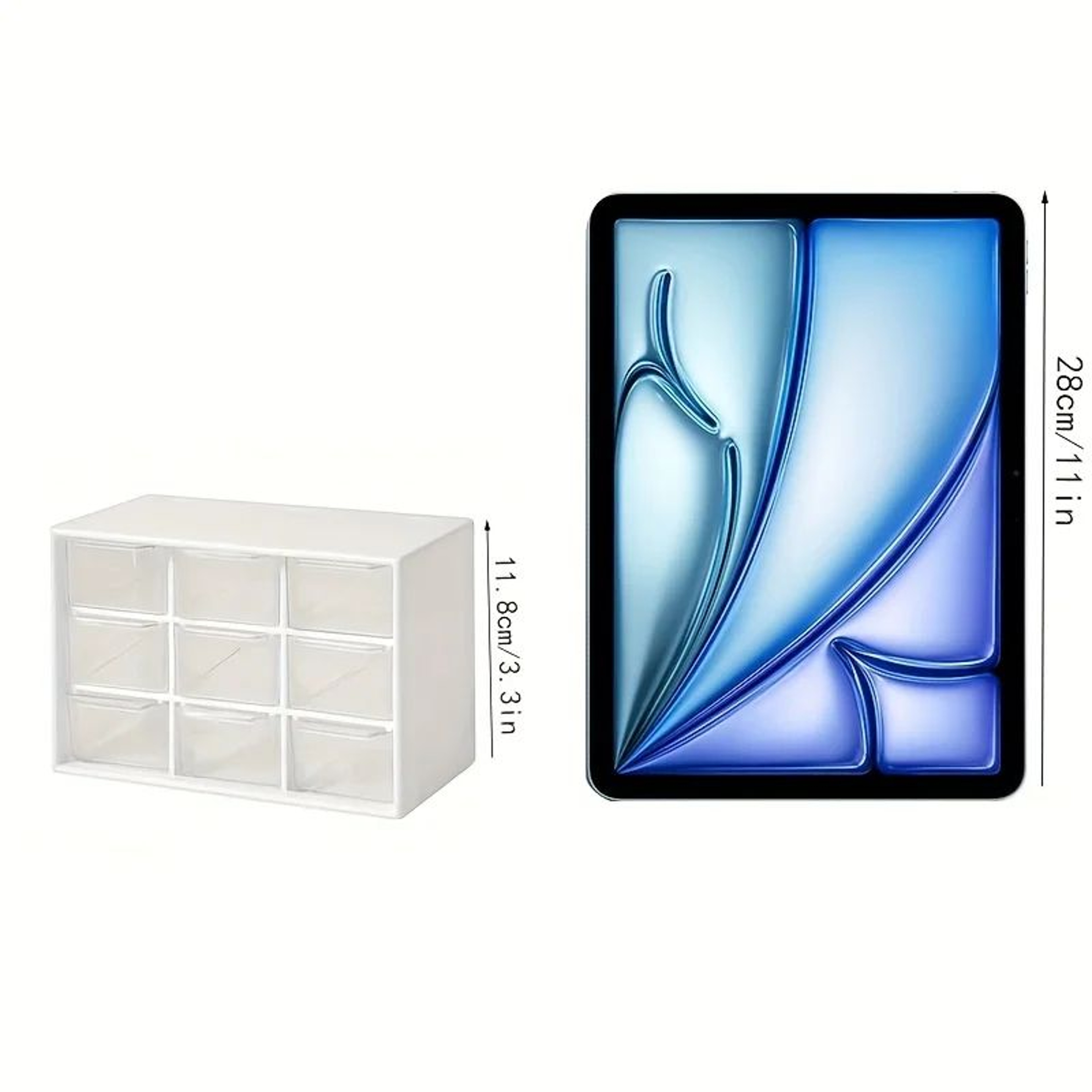 Dustproof MultiGrid Desktop Organizer  Portable Plastic Drawer Storage Box For Jewelry Cosmetics  D 5