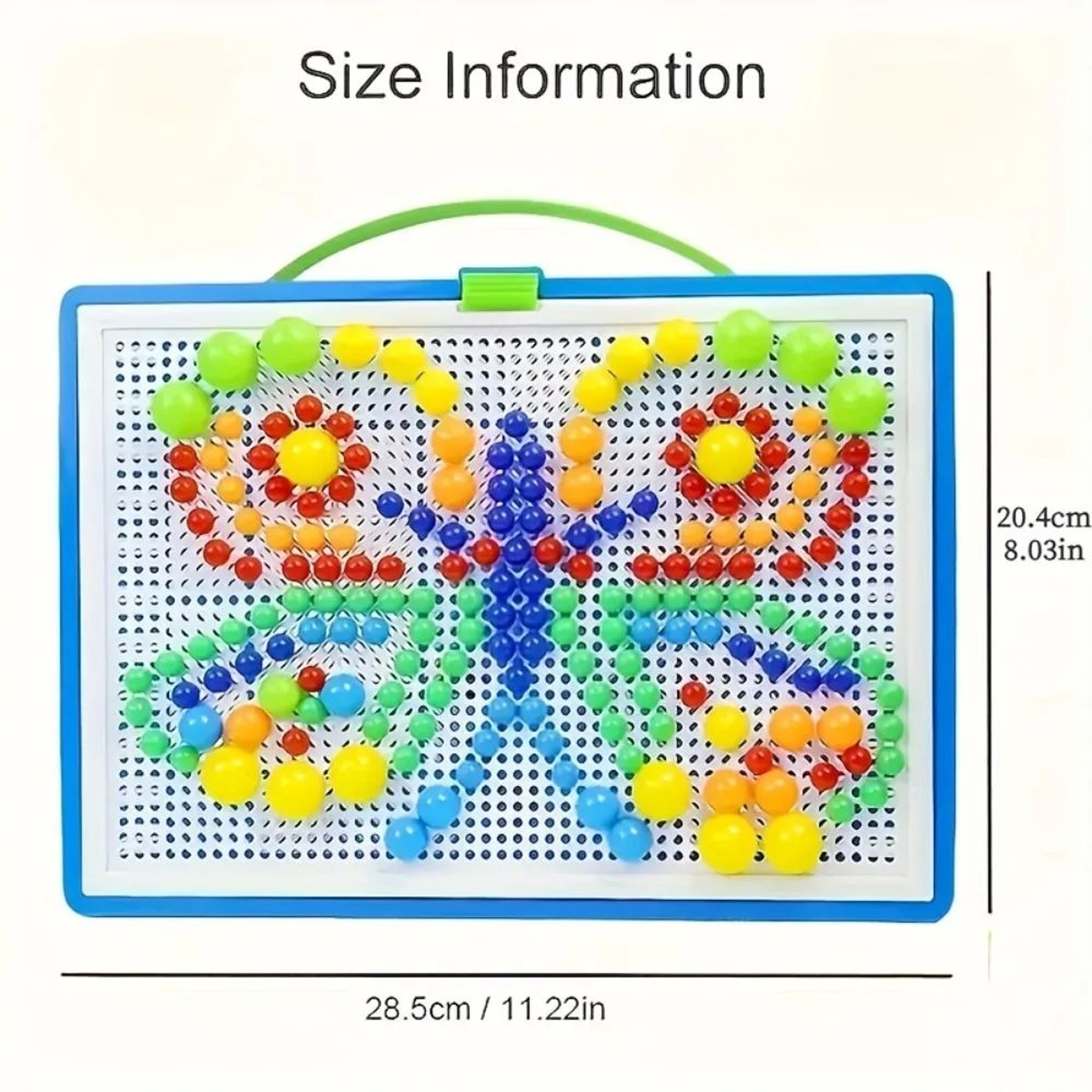 Mushroom Nail Building Blocks  3D Puzzle Peg Board Color Matching Educational STEM Toy For Kids Lea 2