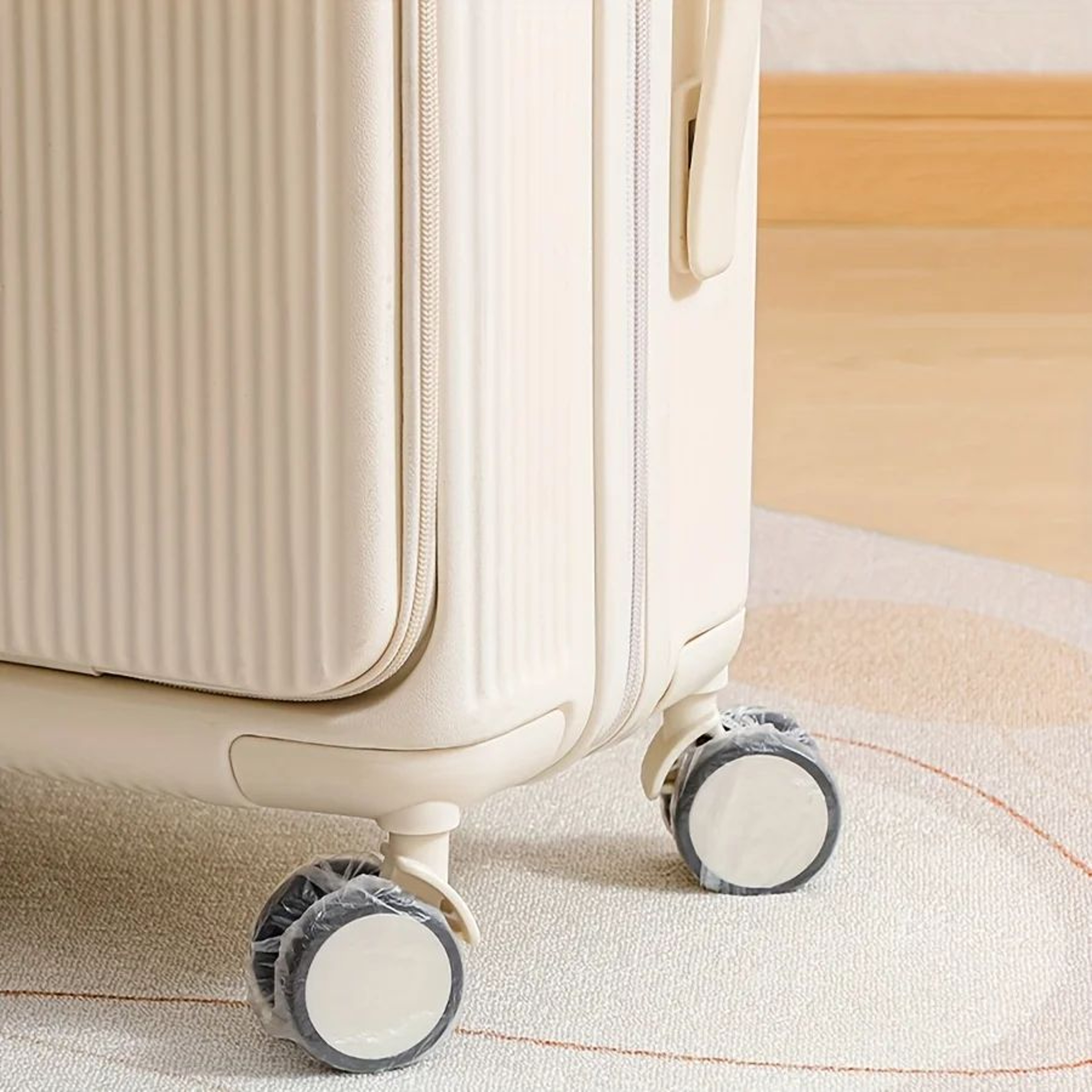 Dustproof Luggage Wheel Covers  Disposable Plastic Suitcase Wheel Protectors For Trolley Cases Trav 1