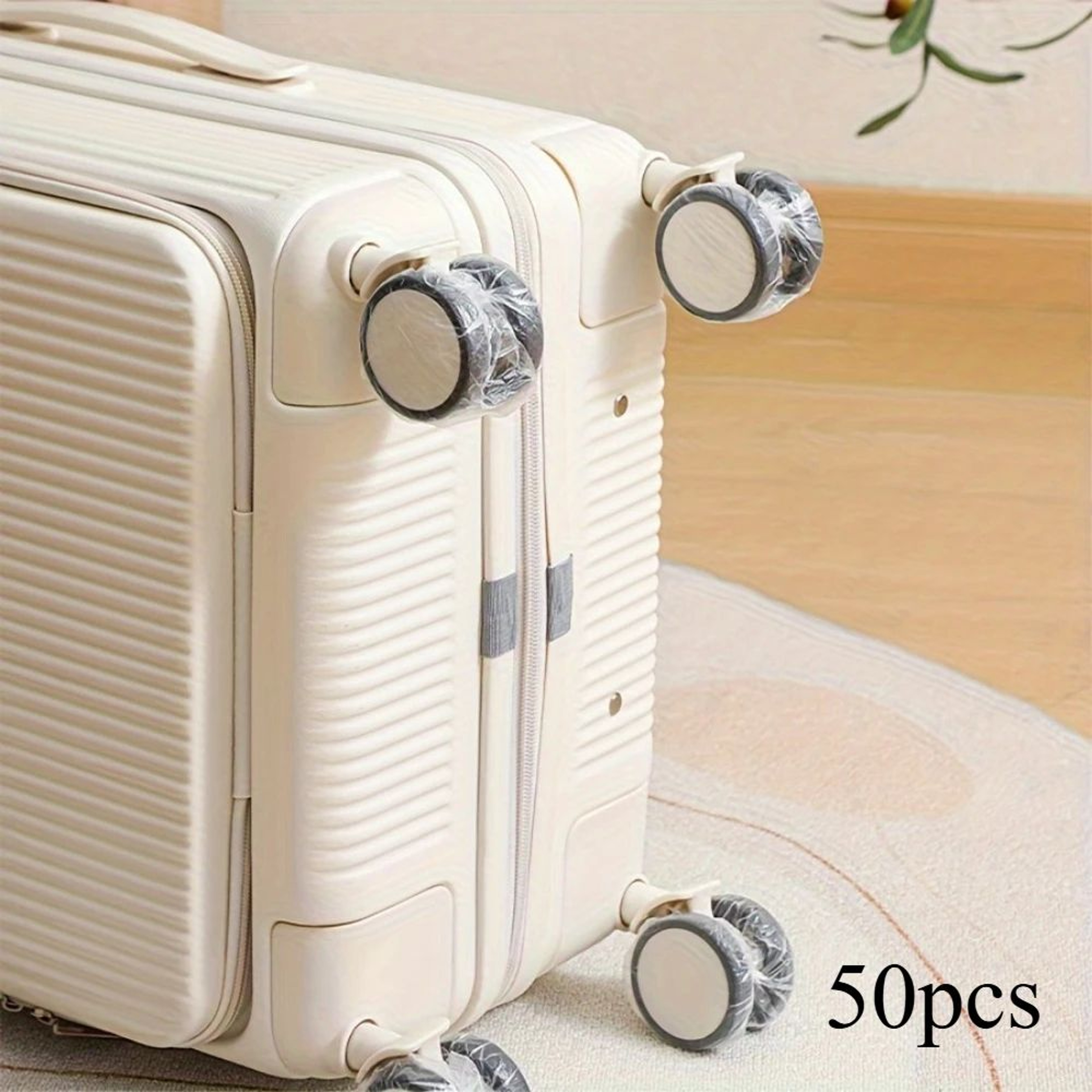 Dustproof Luggage Wheel Covers  Disposable Plastic Suitcase Wheel Protectors For Trolley Cases Trav 6