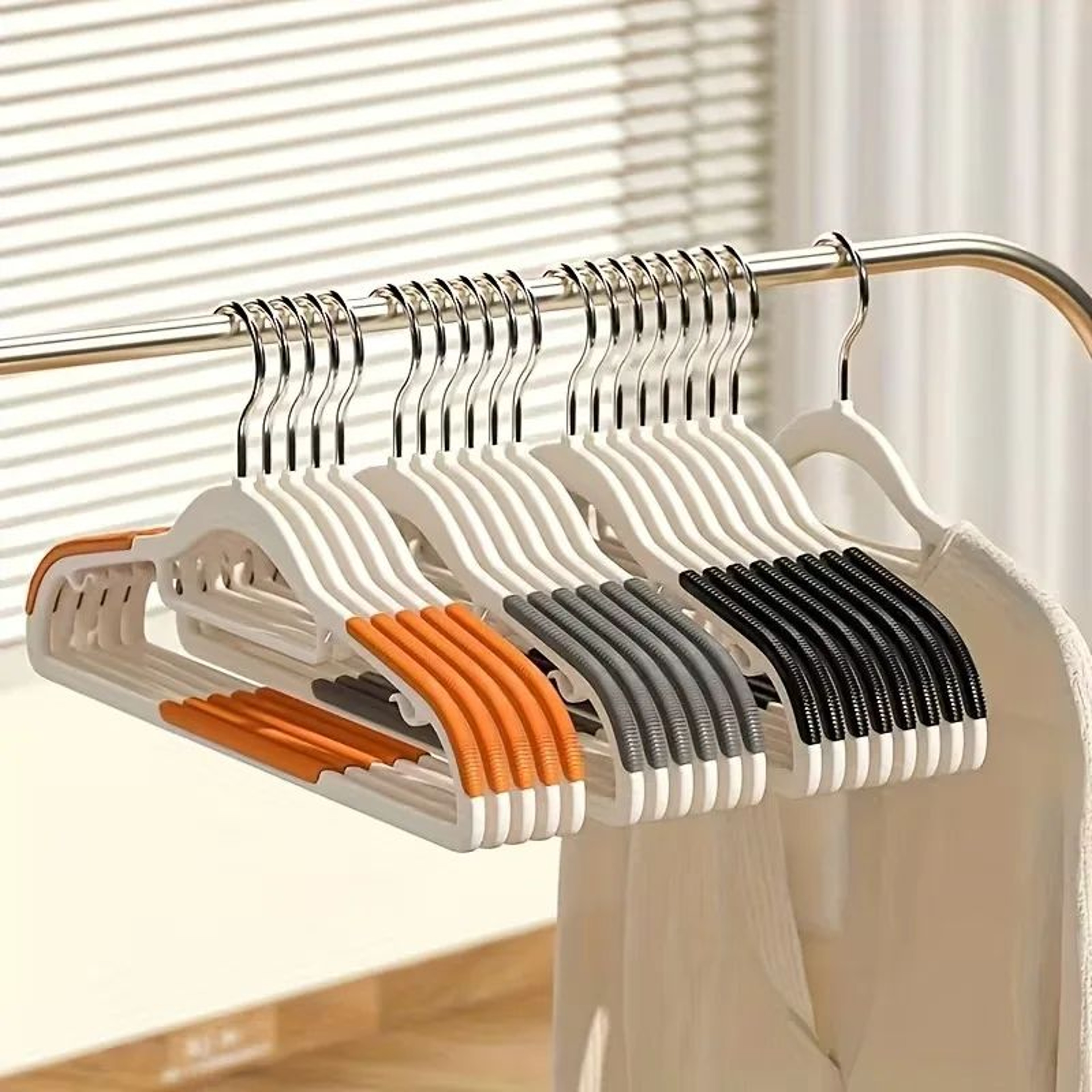 30pcs Velvet Hanger Set  10 HeavyDuty AntiSlip Clothes Hangers  20 Clips For Closet And Wardrobe Or 1