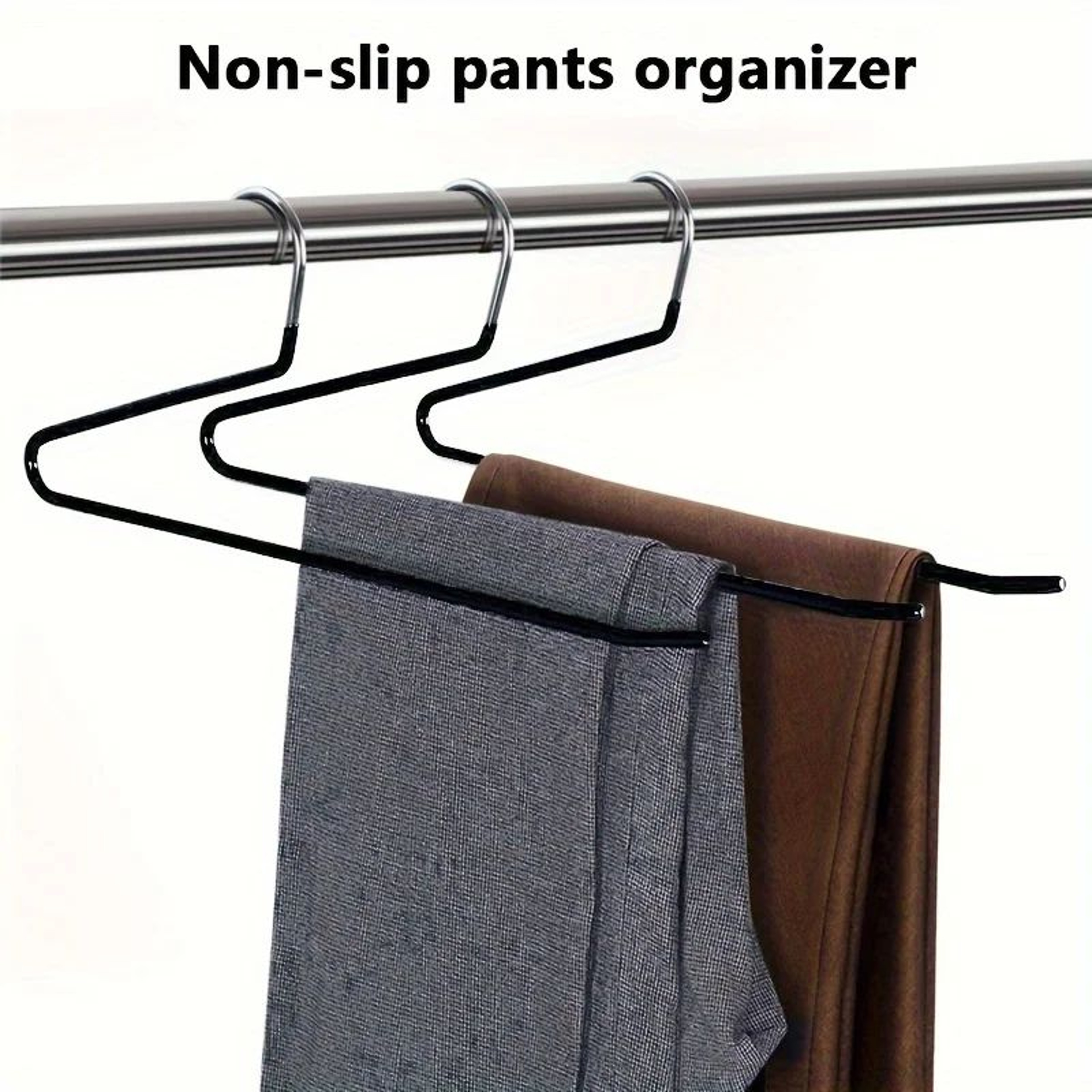 ZShaped Stainless Steel Pants Hanger  SpaceSaving Multifunctional Trouser Rack For Jeans Clothes  C 1