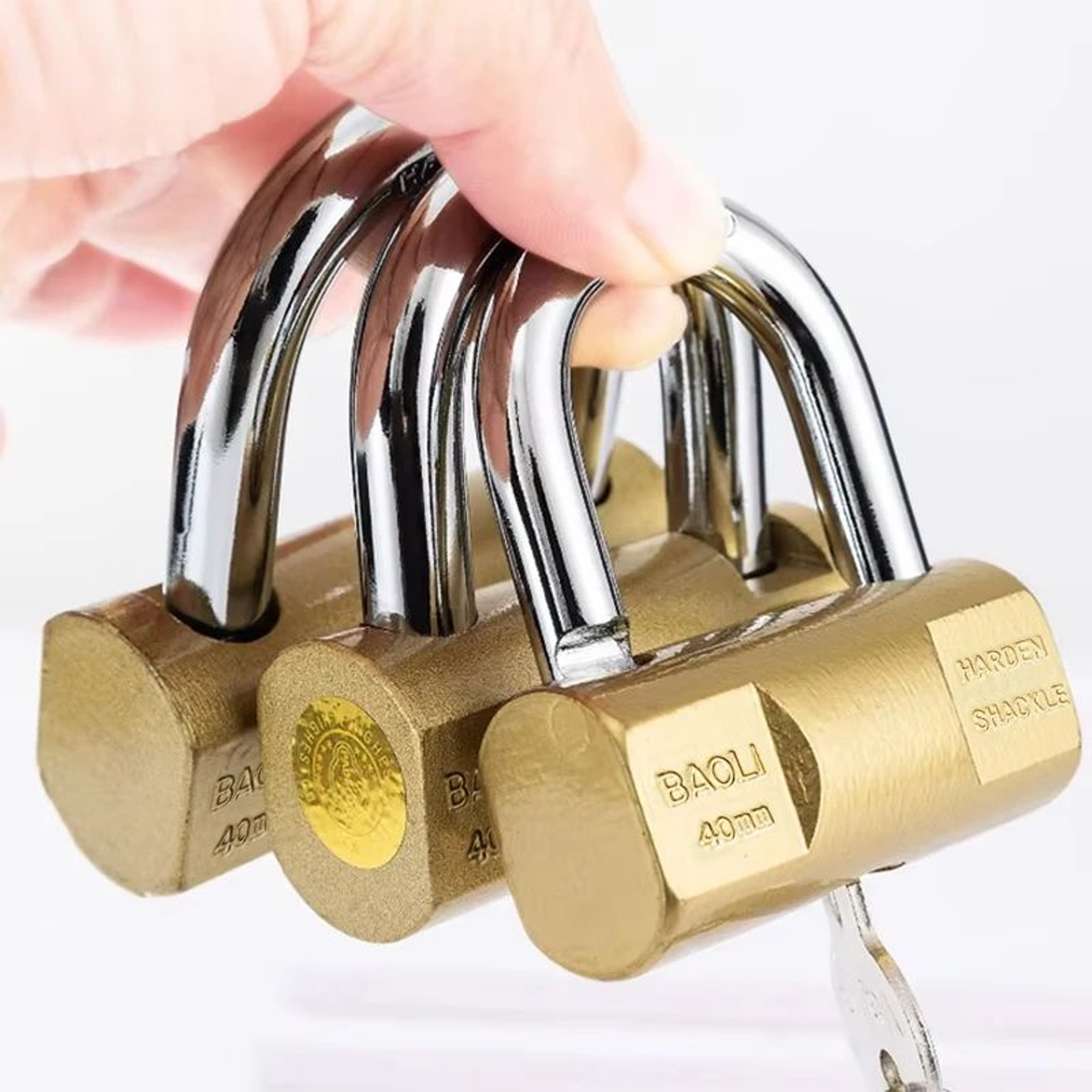 Small Keyed Padlock  118  157 In Compact Luggage Locker Case  Storage Lock With 3 Keys For Home Sec 0