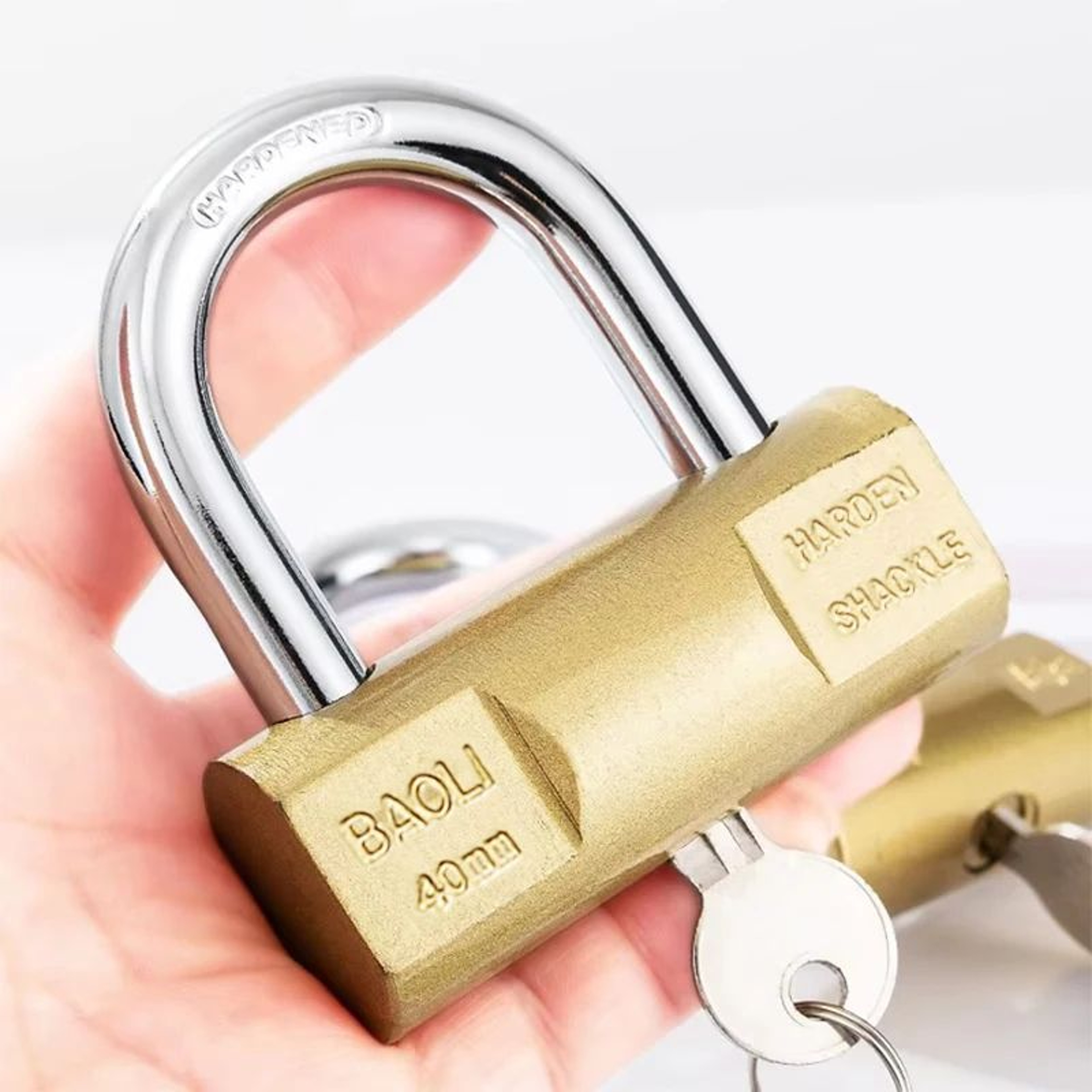 Small Keyed Padlock  118  157 In Compact Luggage Locker Case  Storage Lock With 3 Keys For Home Sec 2