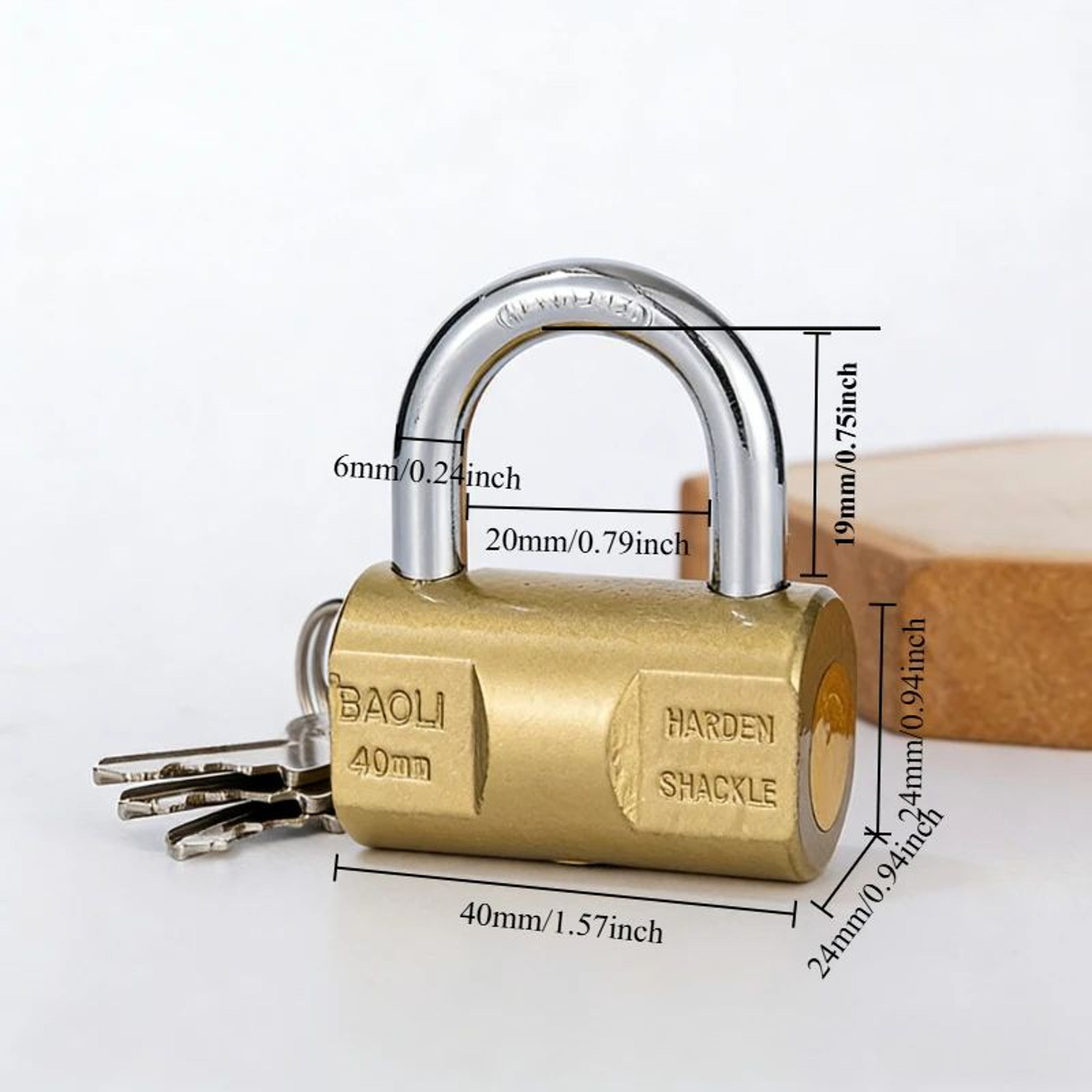 Small Keyed Padlock  118  157 In Compact Luggage Locker Case  Storage Lock With 3 Keys For Home Sec 5