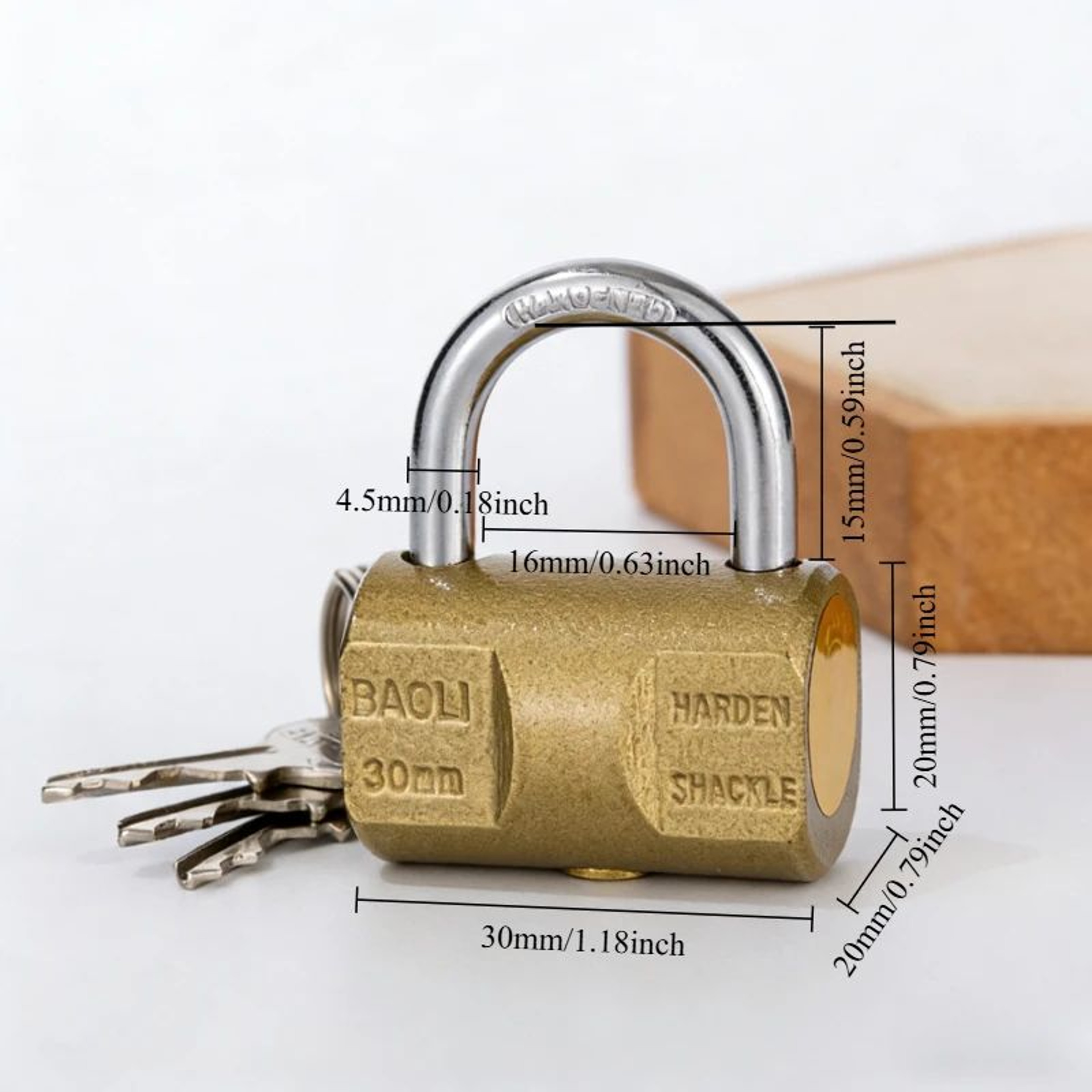Small Keyed Padlock  118  157 In Compact Luggage Locker Case  Storage Lock With 3 Keys For Home Sec 4