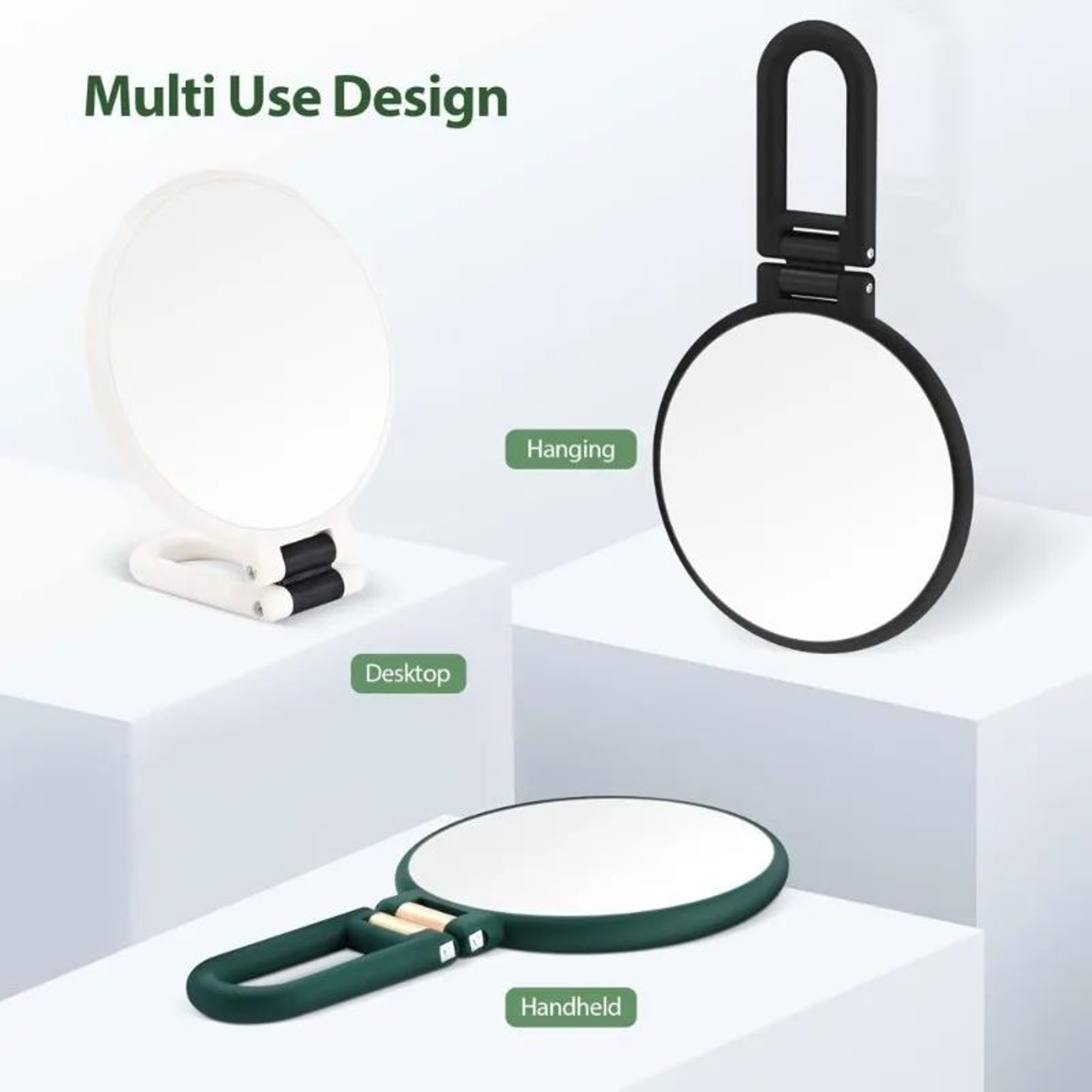 30X DoubleSided Magnifying Hand Mirror  1X Makeup Mirror With 360 Adjustable Stand For Makeup Shavi 0