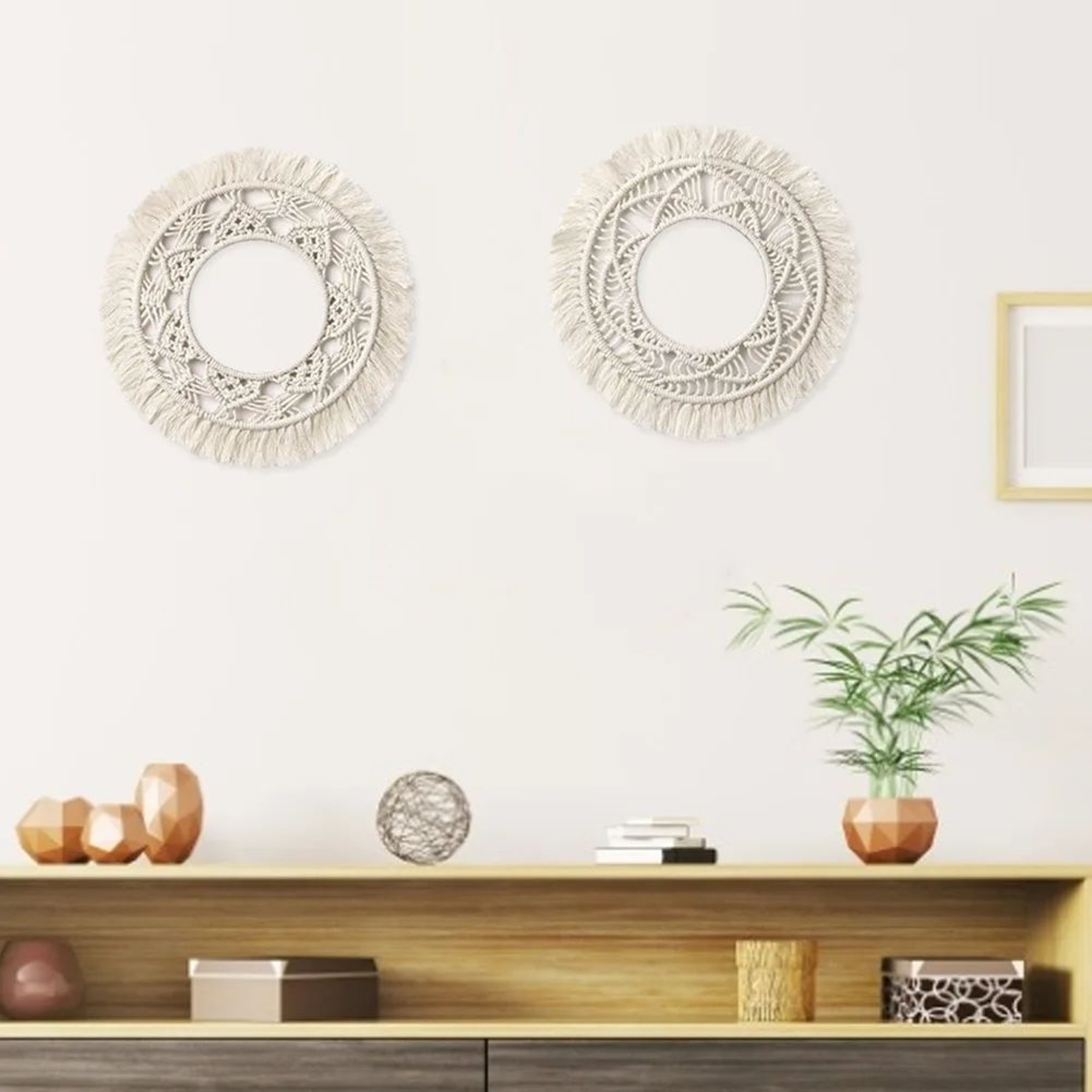 Nordic Handmade Boho Macrame Wall Hanging  Woven Tapestry With Optional 656 Ft Light Strip For Livi 3