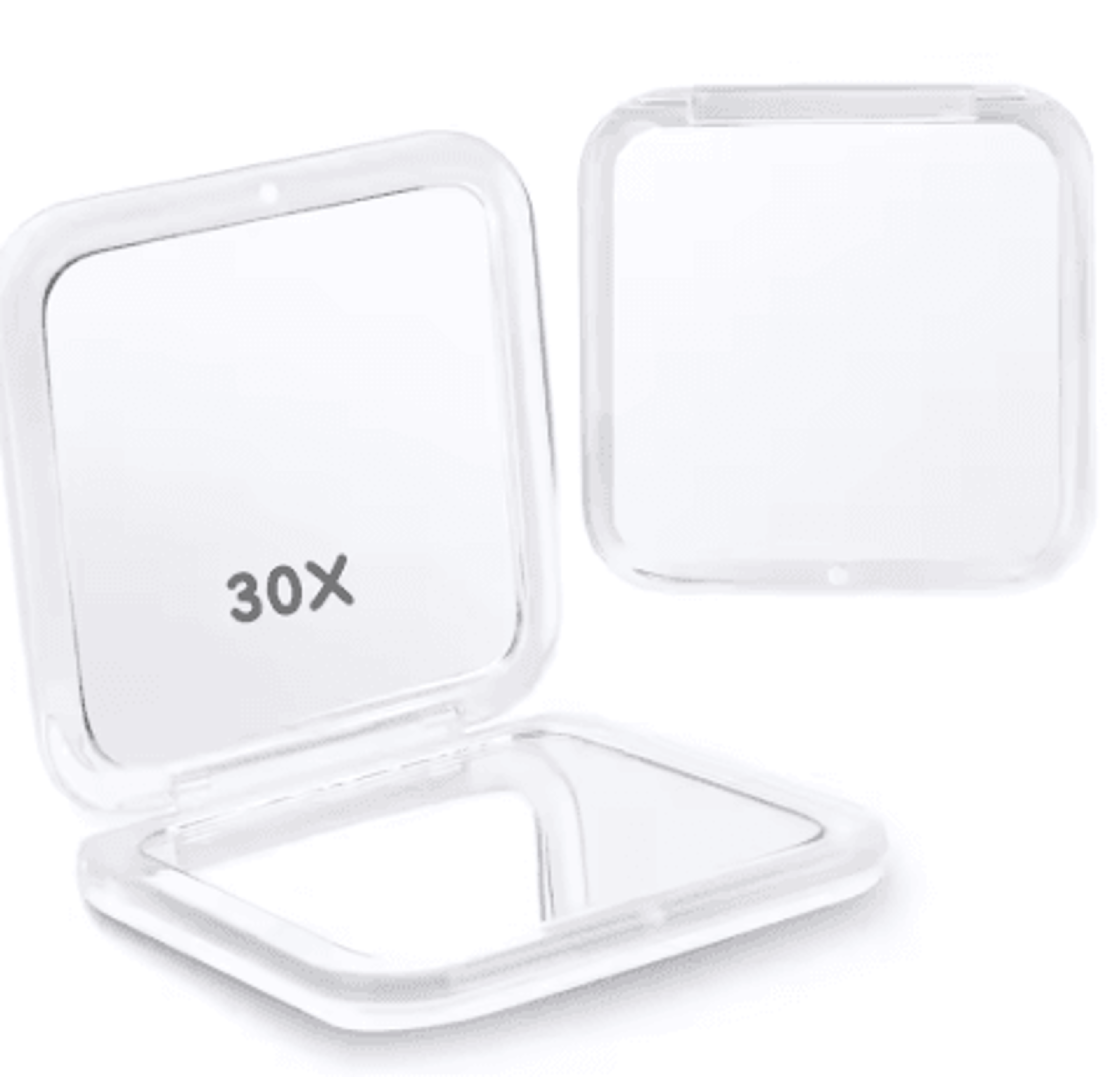 Compact 30X Magnifying Makeup Mirror  DoubleSided 1X Folding Travel Cosmetic Mirror With Tweezers F 8
