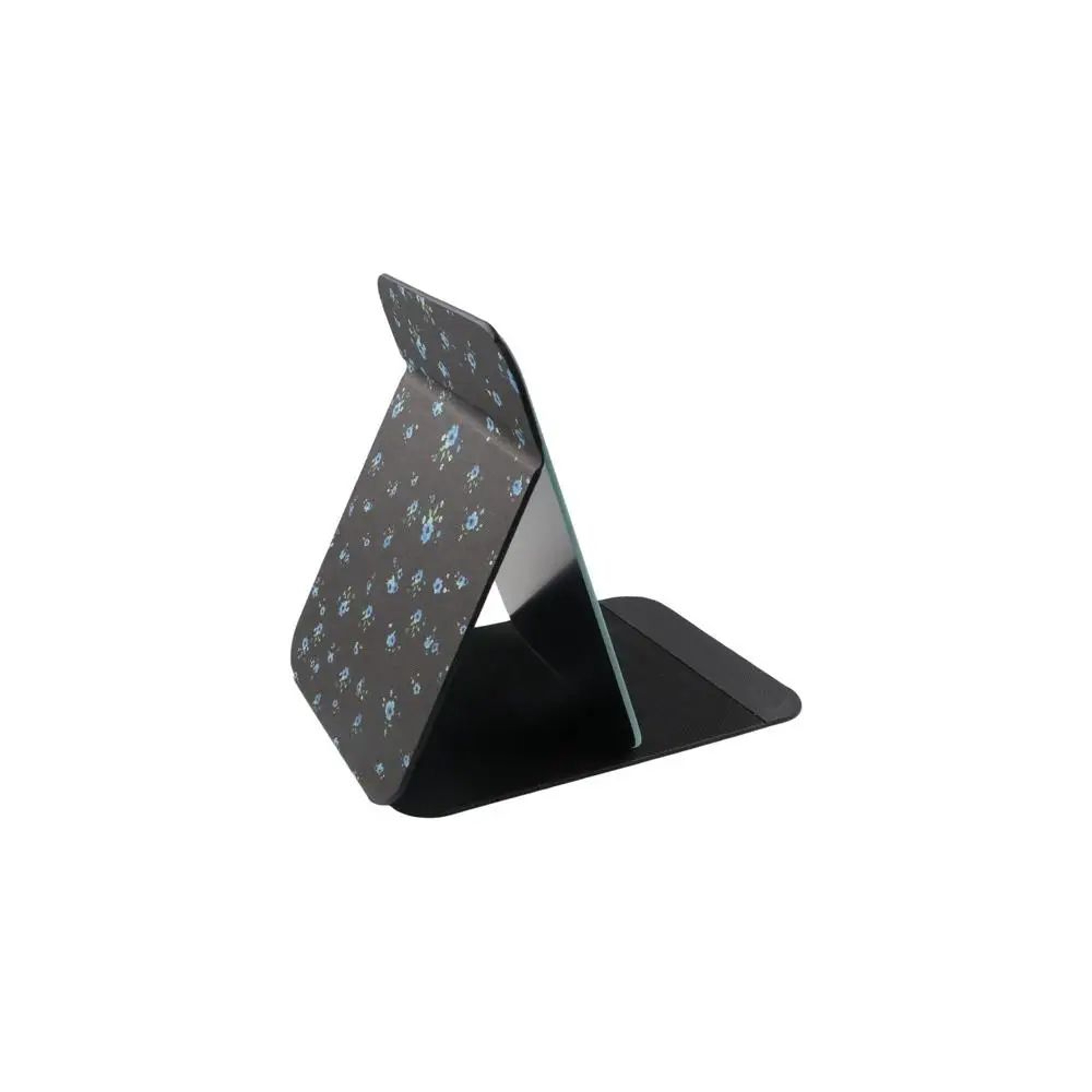 PU Leather Folding Makeup Mirror  Portable Desktop Vanity Stand Mirror For Travel Makeup Skincare   2