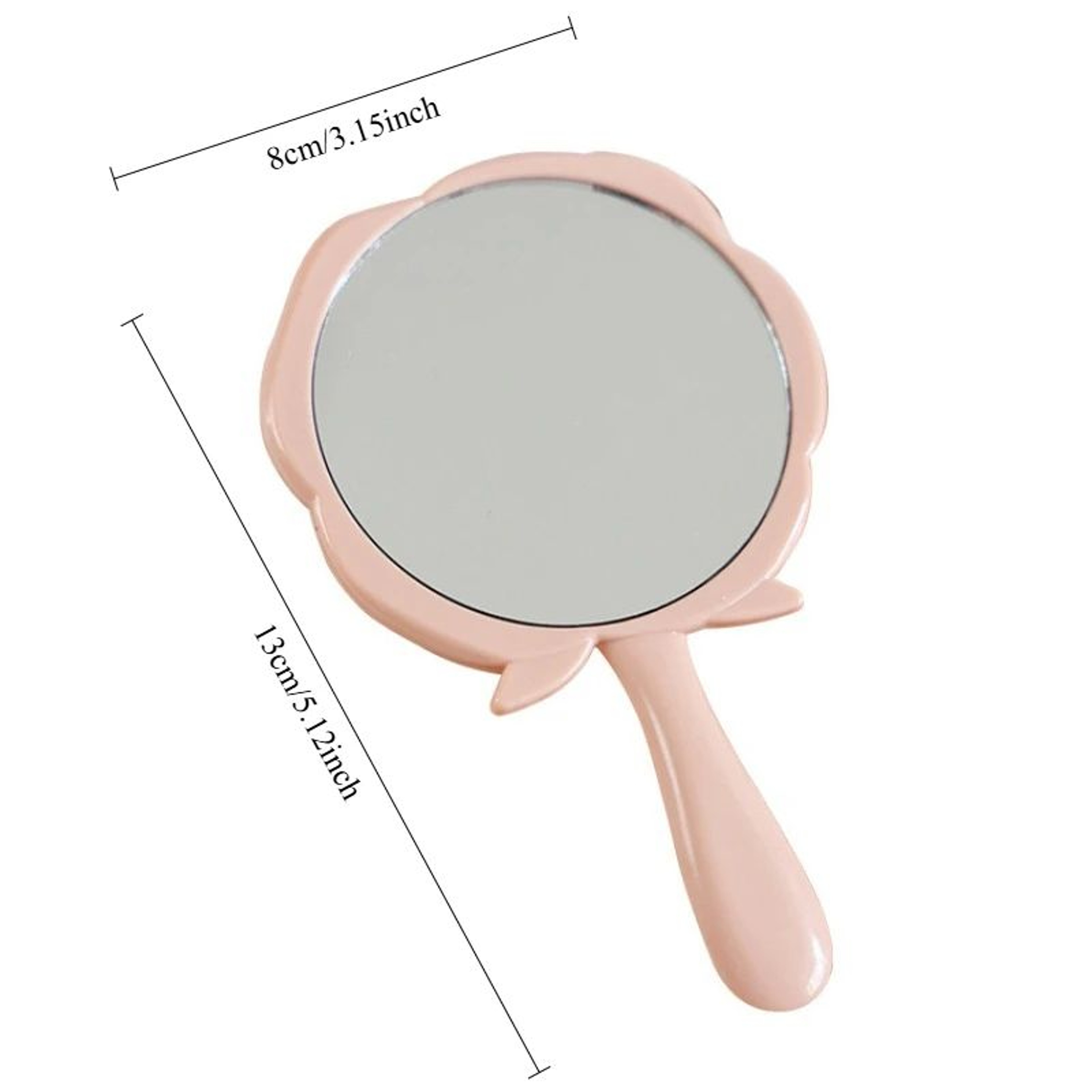 Portable Rose Pocket Makeup Mirror  Foldable Compact Cosmetic Beauty Mirror For Women Travel Handba 3