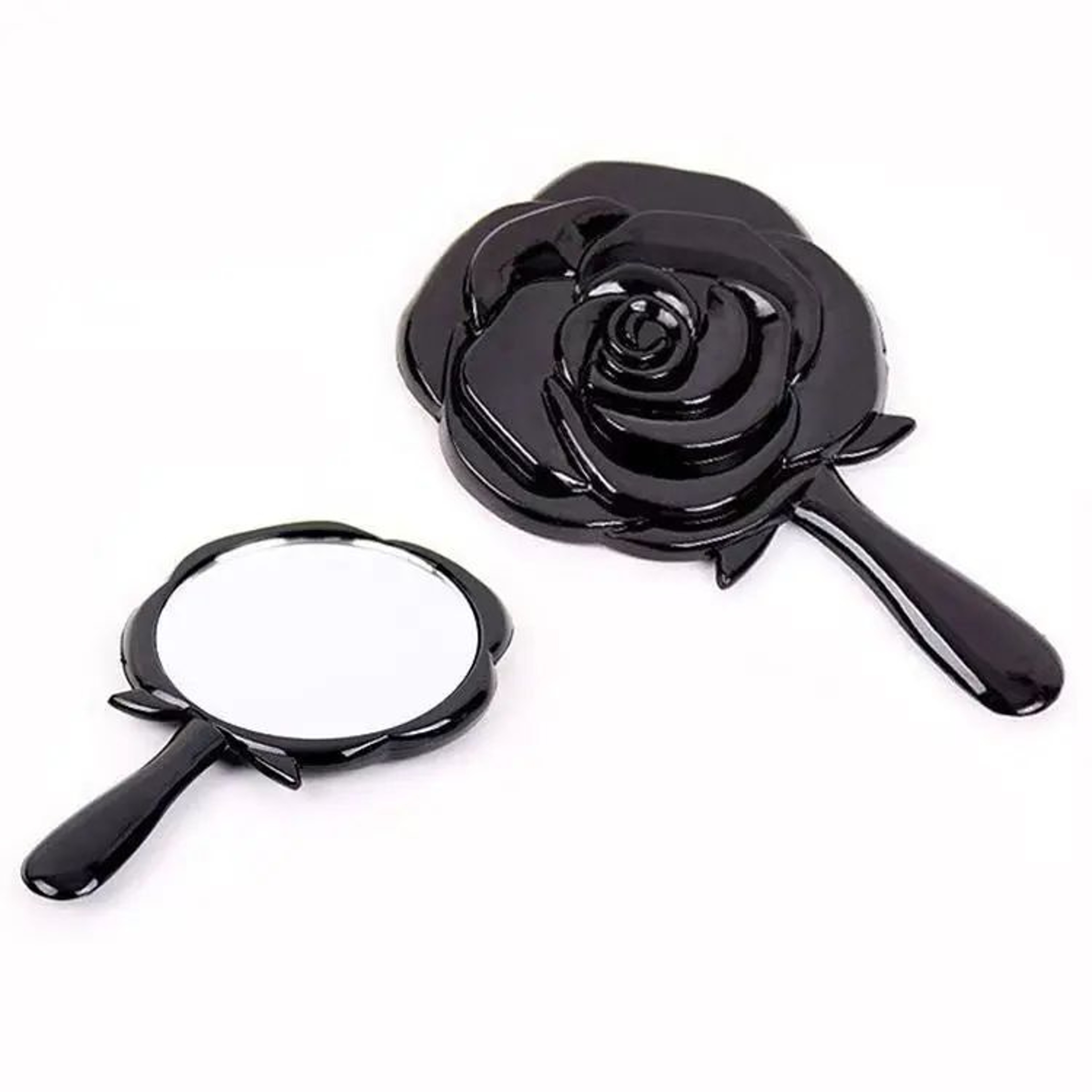 Portable Rose Pocket Makeup Mirror  Foldable Compact Cosmetic Beauty Mirror For Women Travel Handba 5