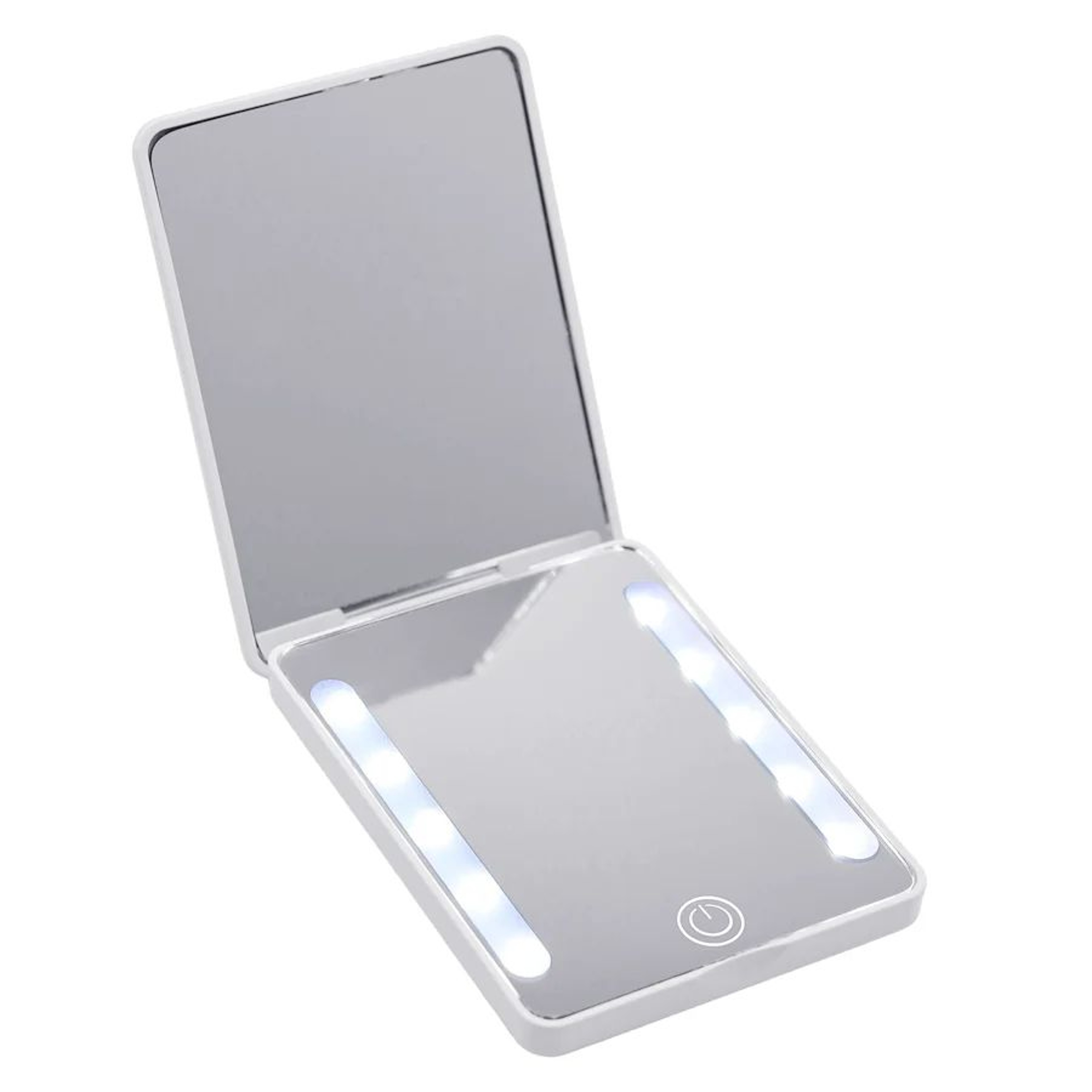Rechargeable Pocket Makeup Mirror  DoubleSided 1X 2X Magnifying Lighted Compact Vanity Mirror For T 7