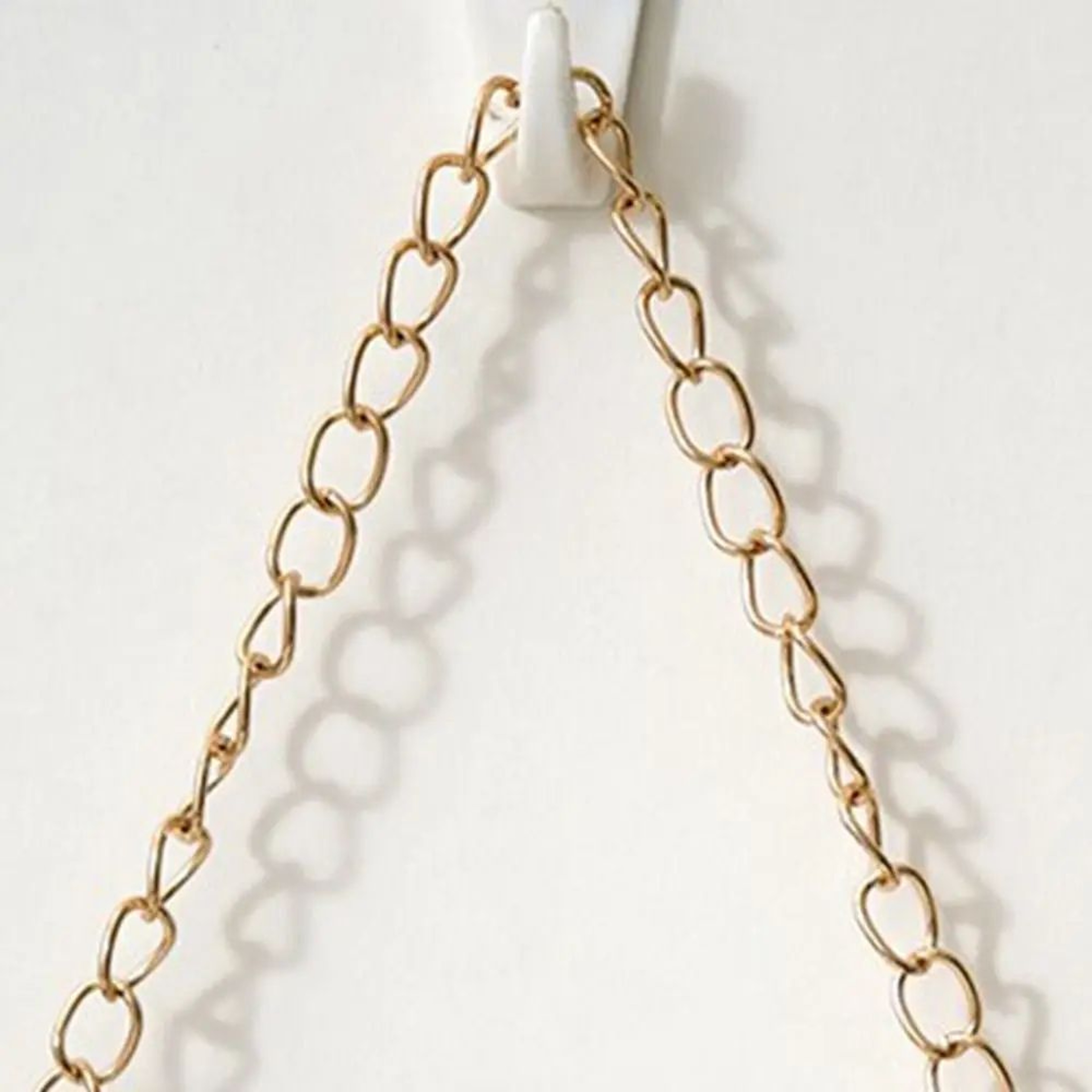 Gold Hexagonal Hanging Wall Mirror  Nordic Iron Chain Decorative Cosmetic Mirror For Bedroom Bathro 3