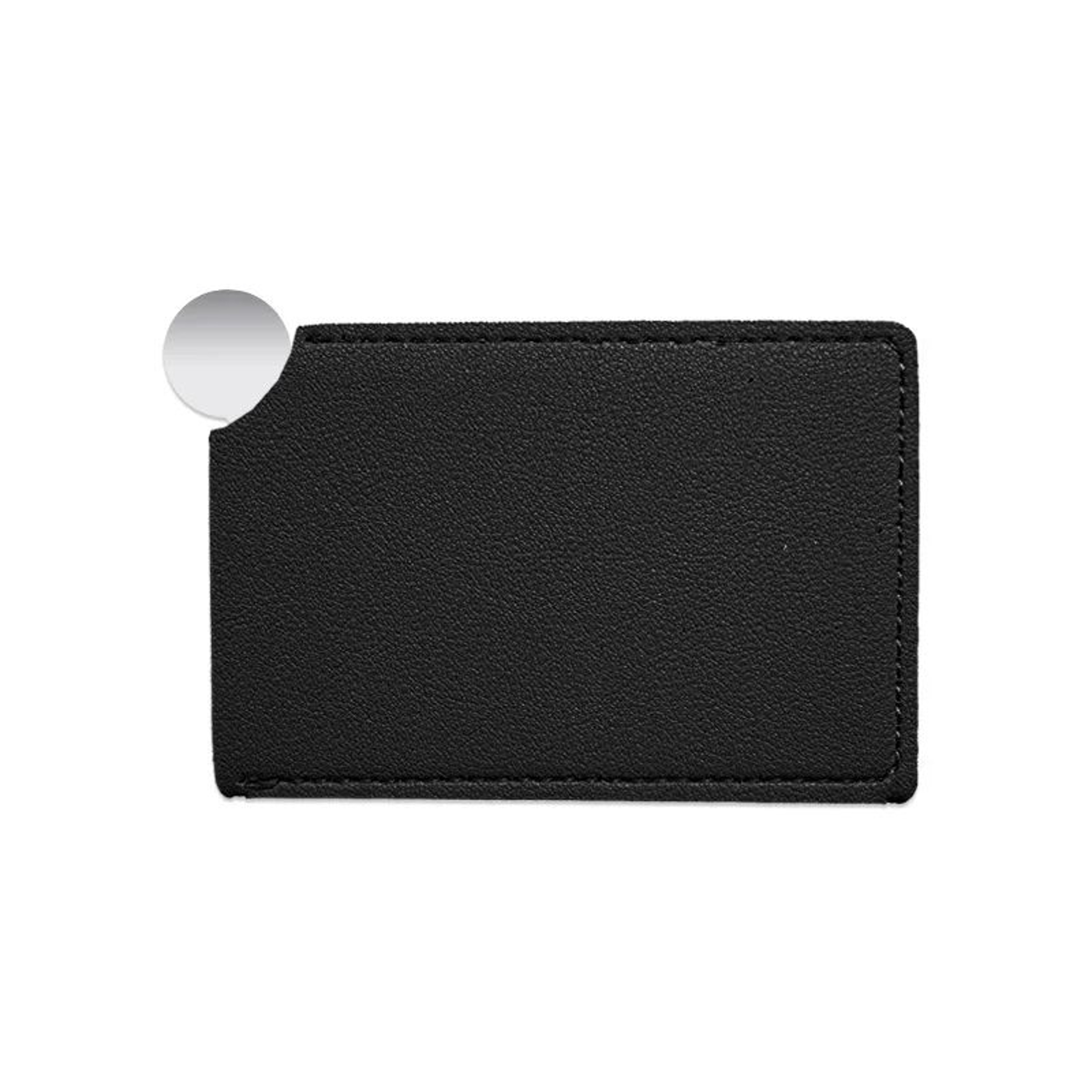 Unbreakable Stainless Steel Pocket Mirror  Compact Credit Card Size Makeup Mirror With PU Leather S 6
