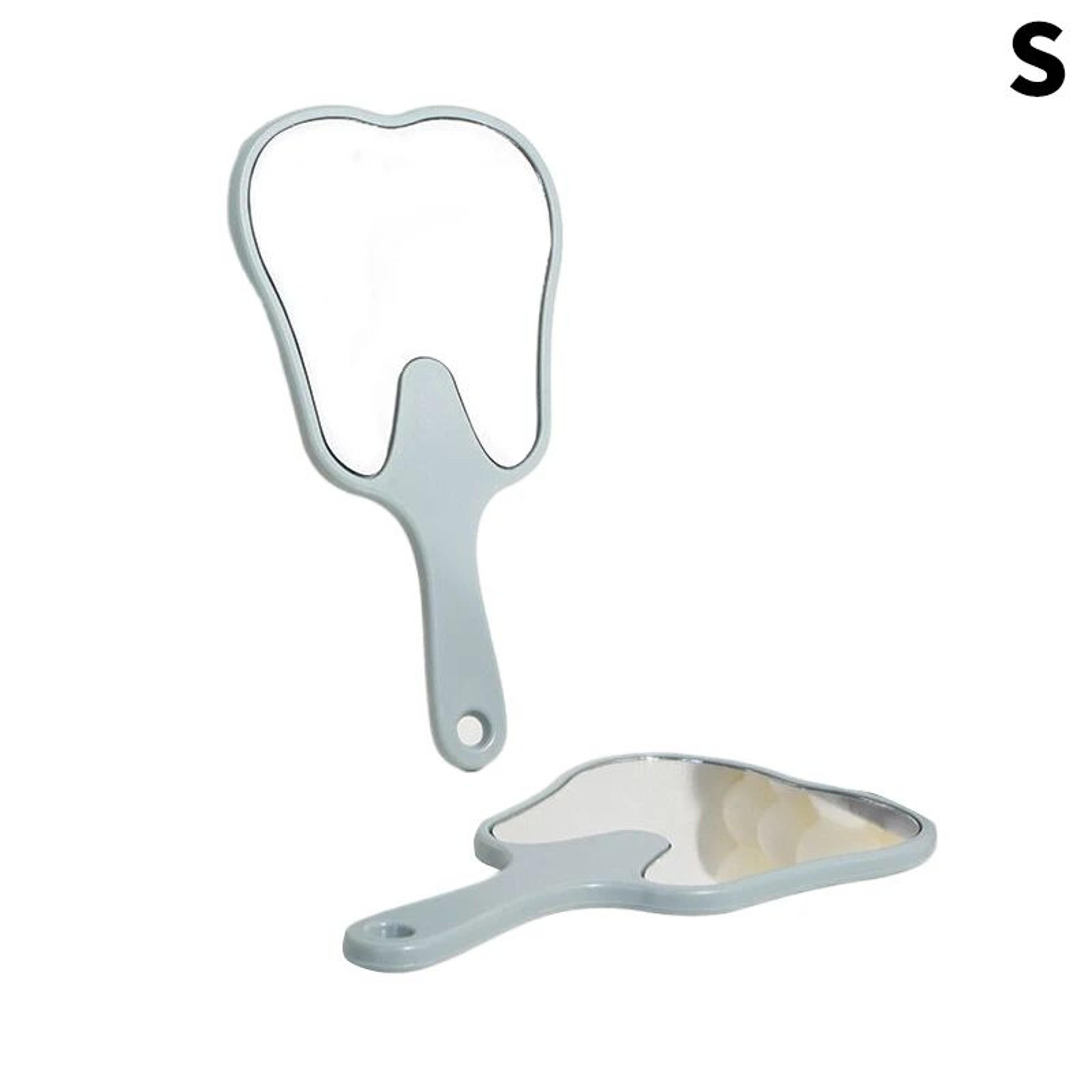 Tooth Shaped Handheld Mirror  Unbreakable Portable Dental Mouth Mirror For Makeup Oral Care  Dentis 8