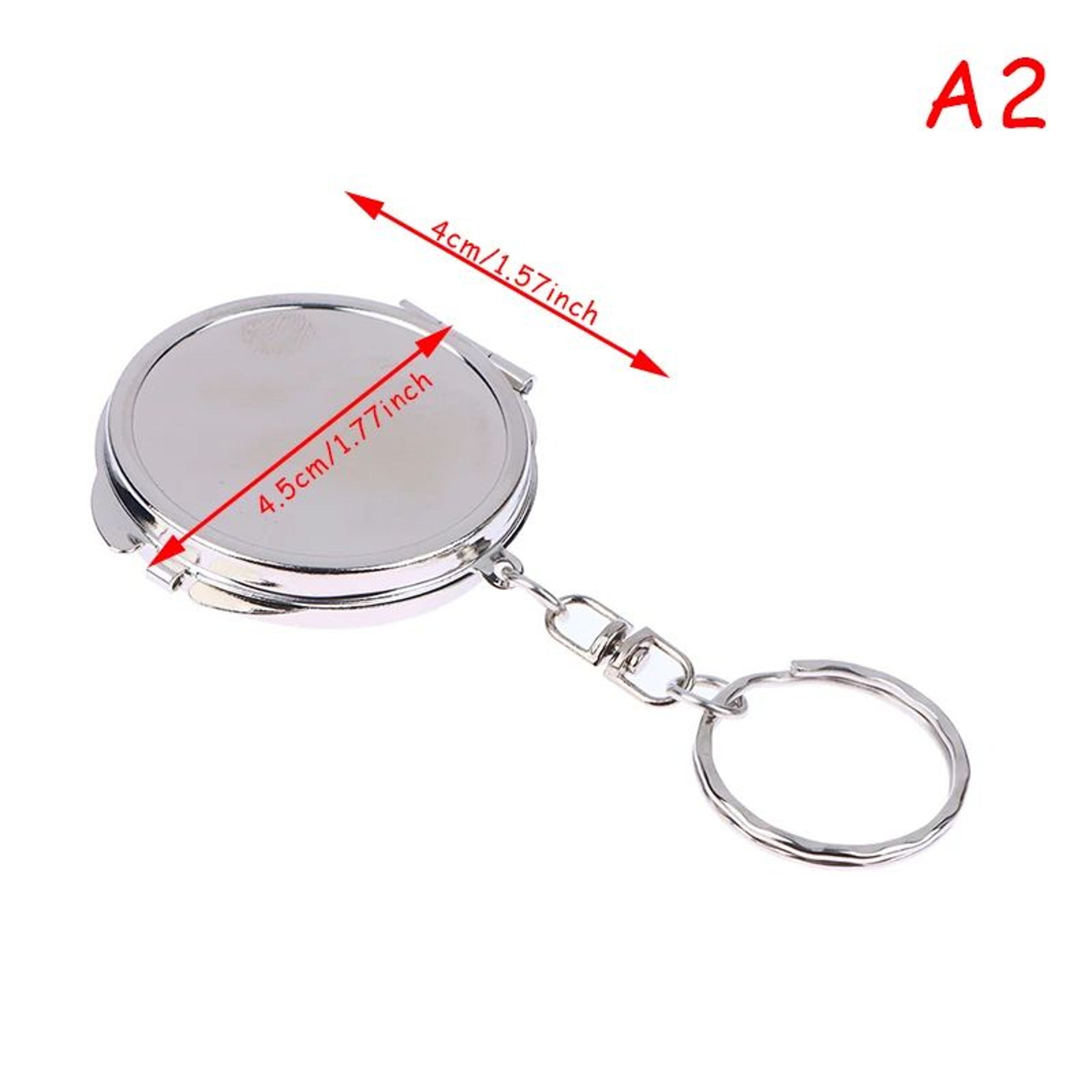 Heart Shaped Double Sided Vanity Mirror  Portable Desktop Makeup Mirror With Magnifying Glass  Stab