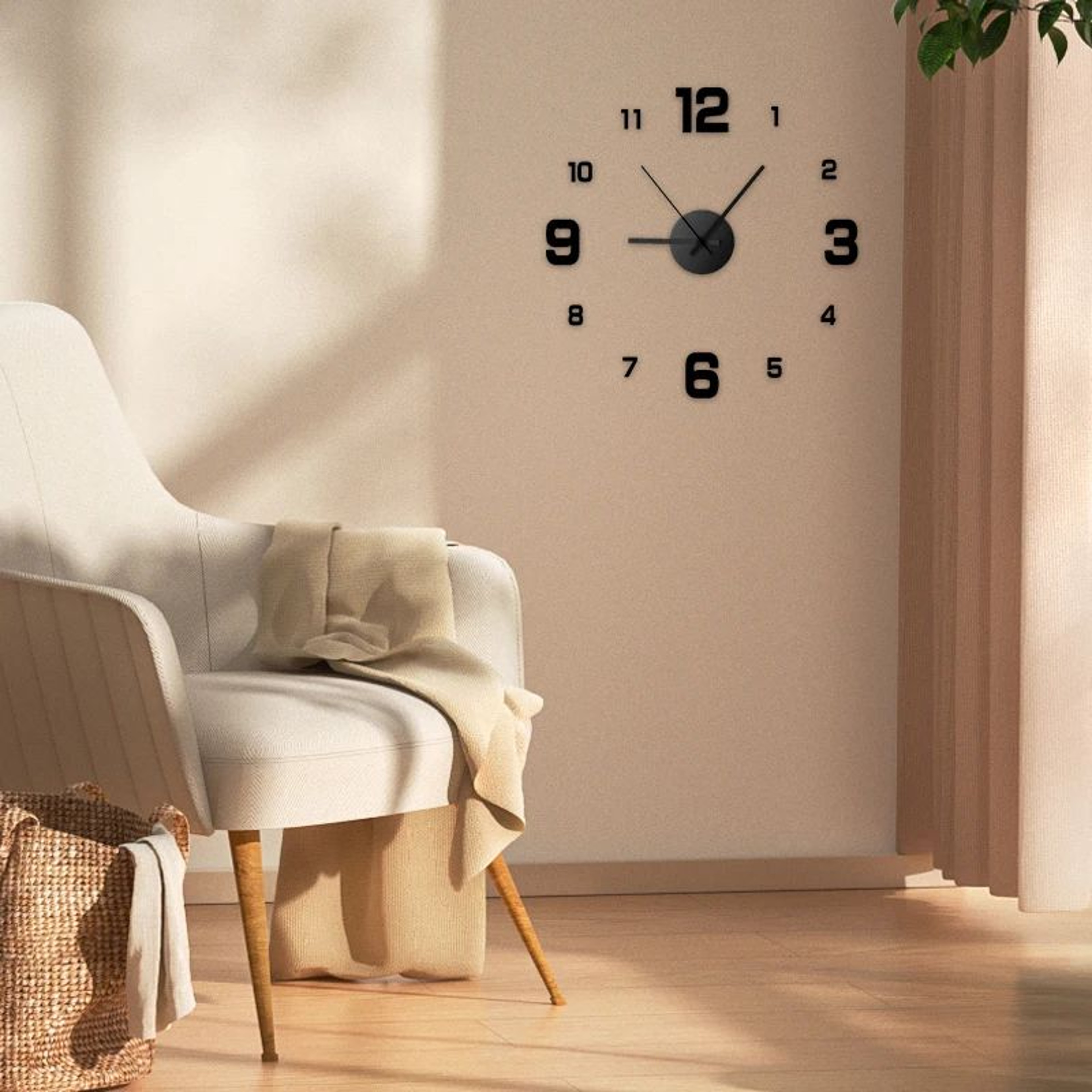 Creative Frameless DIY Wall Clock  Silent 3D Acrylic Wall Decal For Living Room Bedroom Office  Hom 1